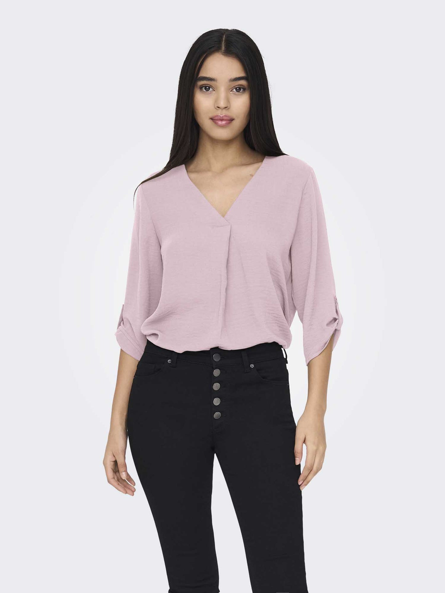 JDY DIVYA 3/4 TOP - ROSA