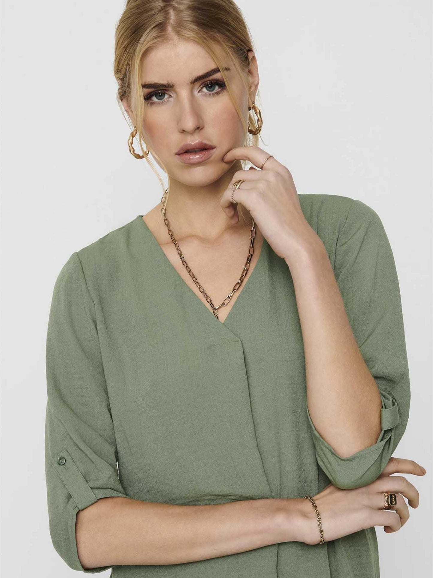 JDY NOOS DIVYA 3/4 - VERDE