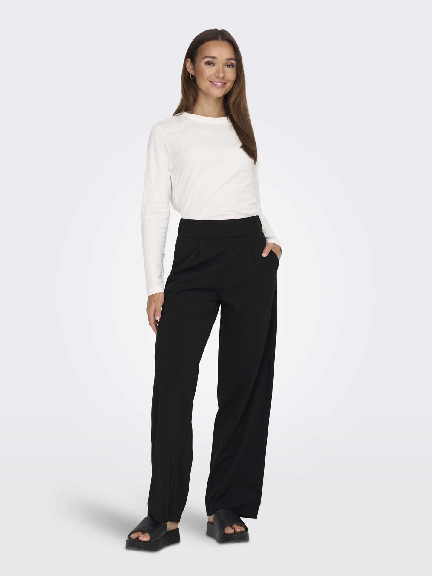 PANTALONE JAQUELINE DE YONG DONNA NERO