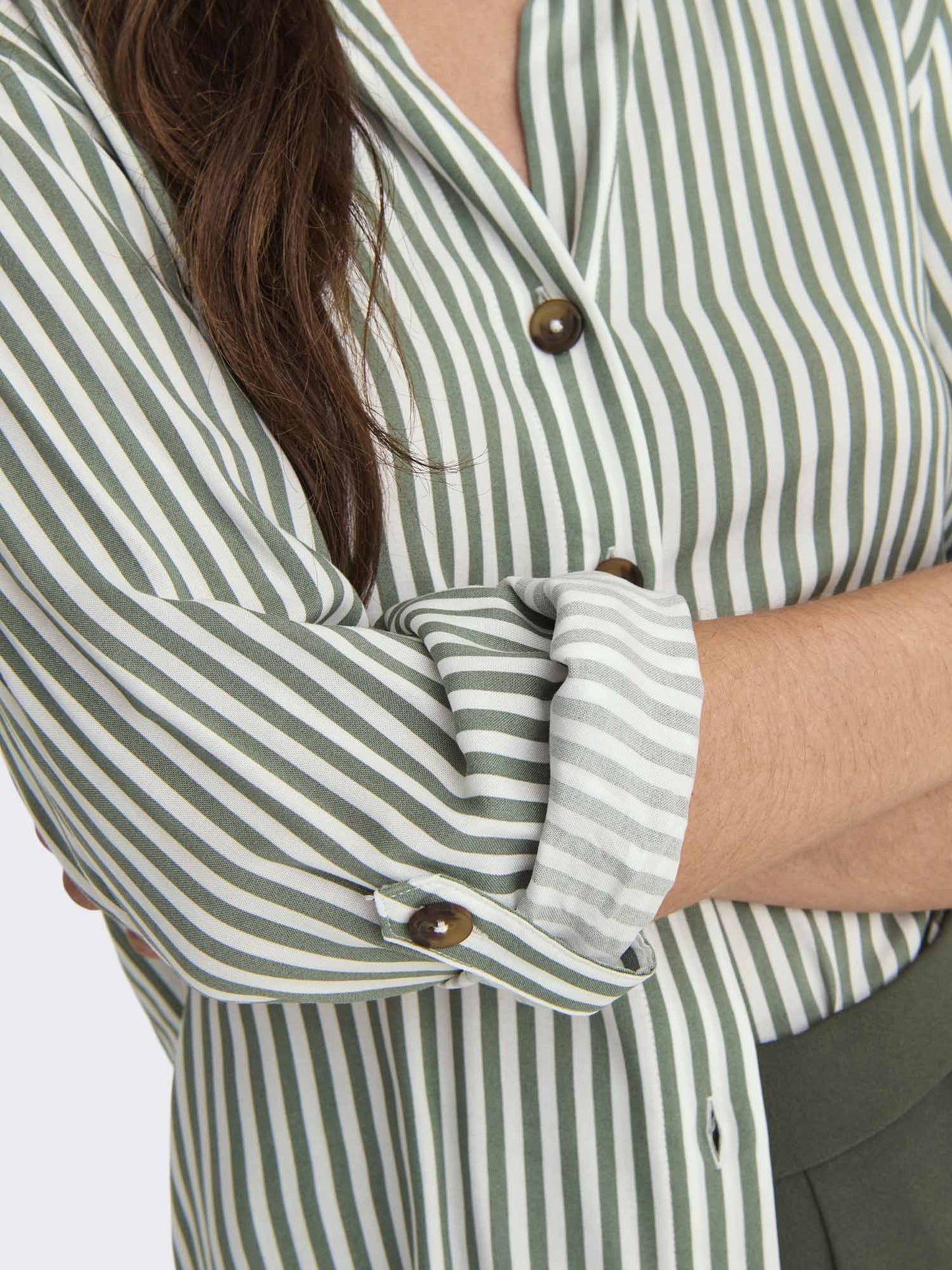 Jacqueline de Yong Laurel, camicia donna multicolore a maniche lunghe