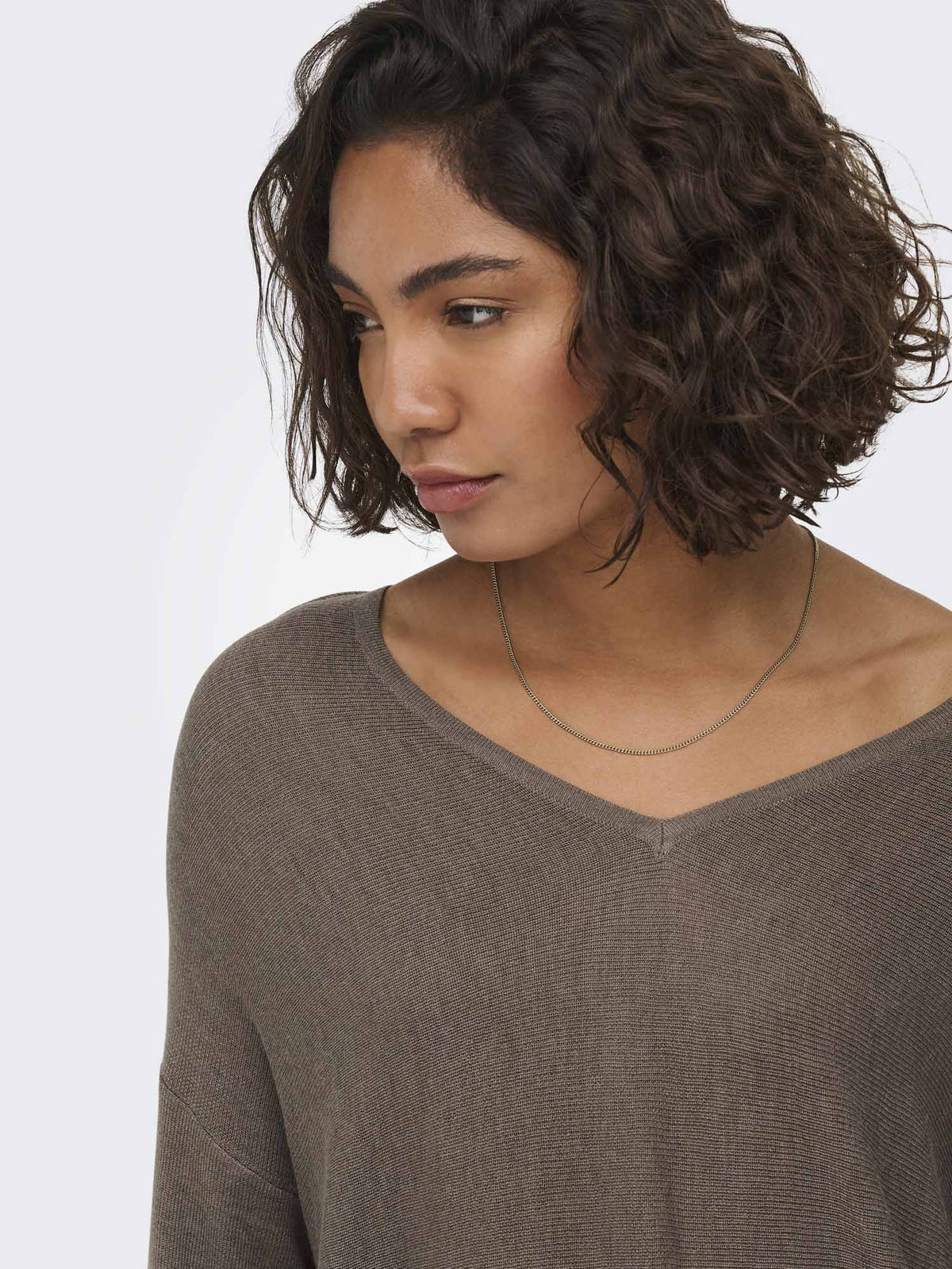 Jacqueline De Yong New Behave V, maglia da donna marrone
