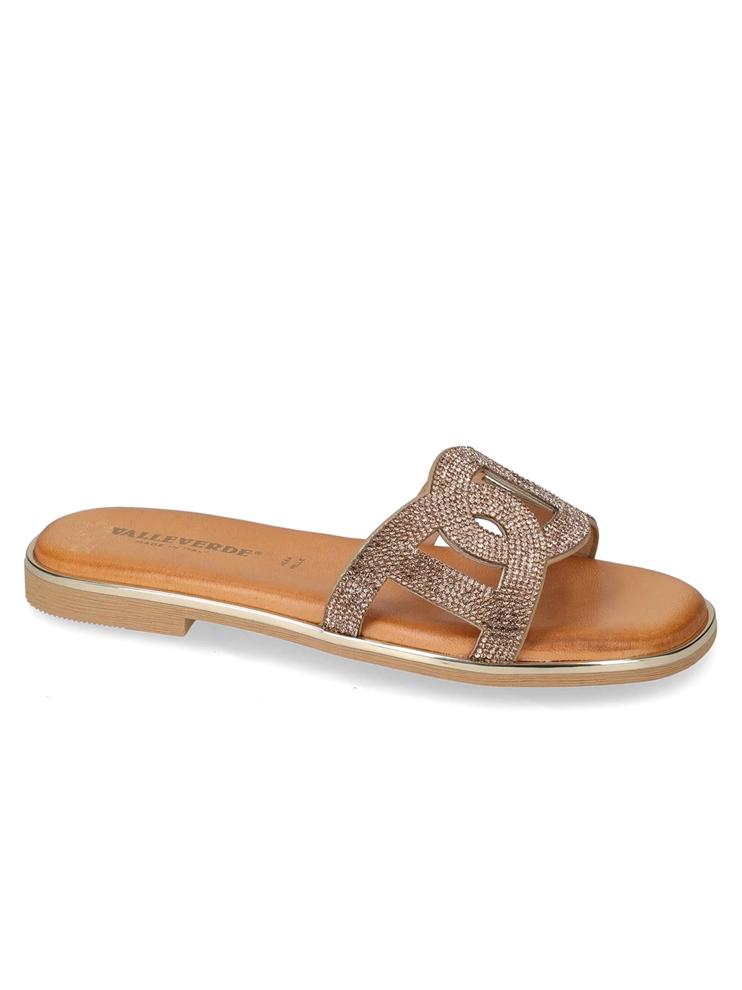 Sandali Valleverde donna in raffinato colore metallico