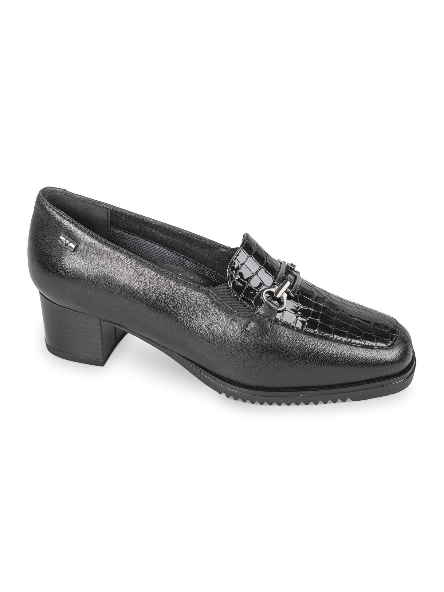 MOCASSINO CON TACCO VALLEVERDE DONNA NERO