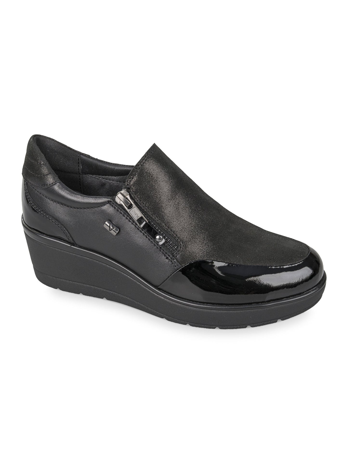 SNEAKERS CON ZEPPA VALLEVERDE DONNA NERO