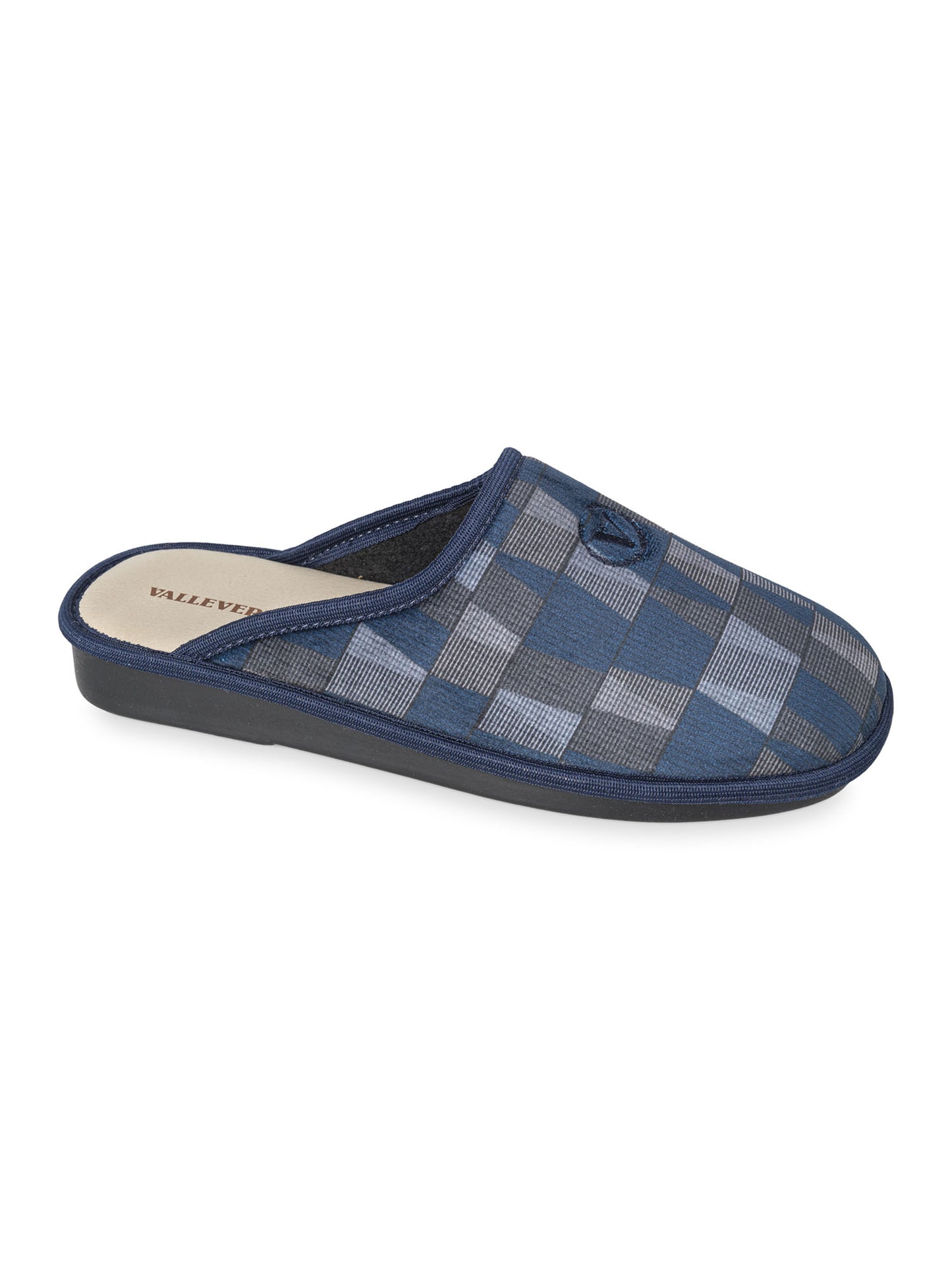 CIABATTA A QUADRI VALLEVERDE UOMO BLU
