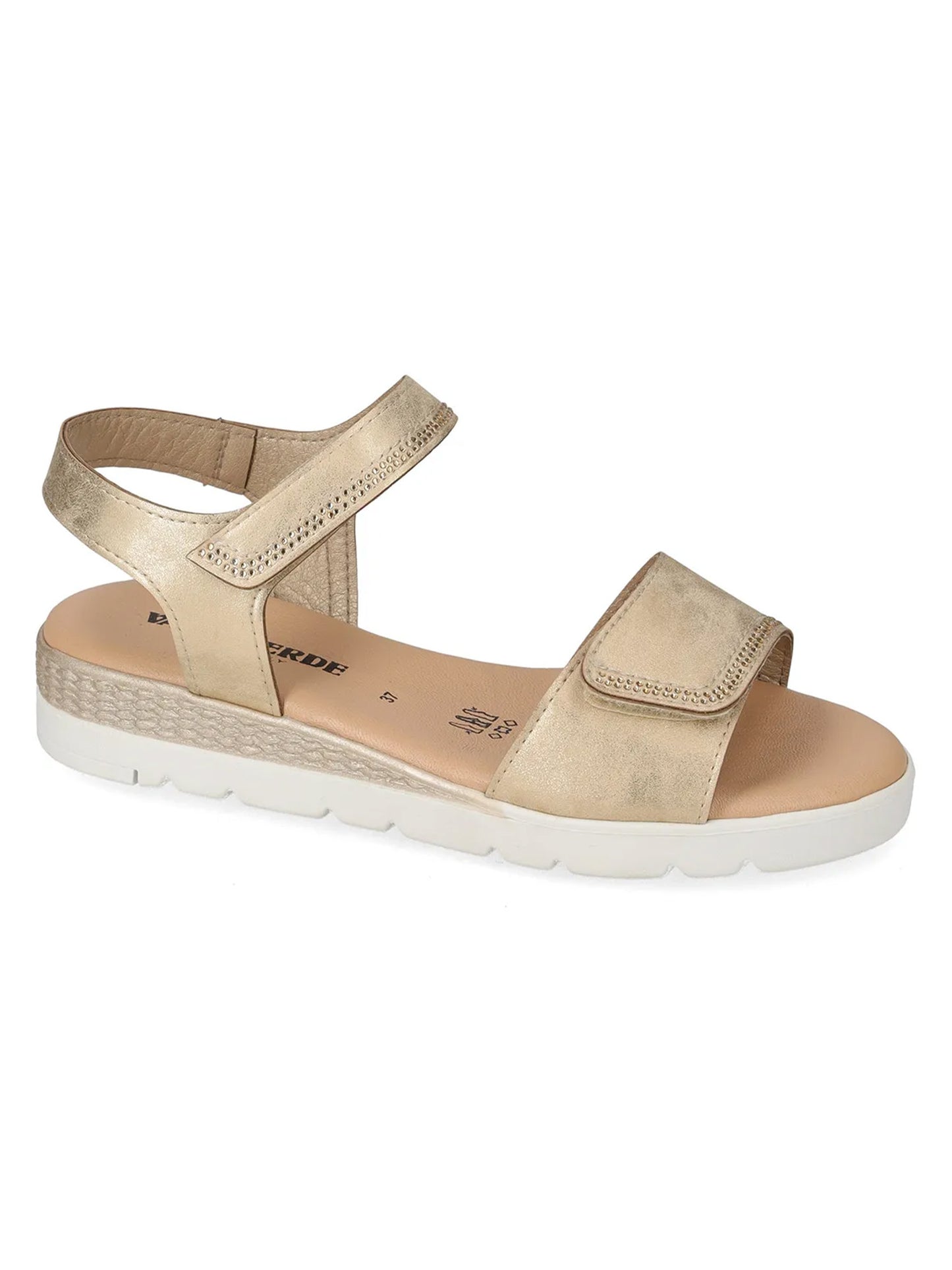 Valleverde sandali wedge platino donna per l'estate