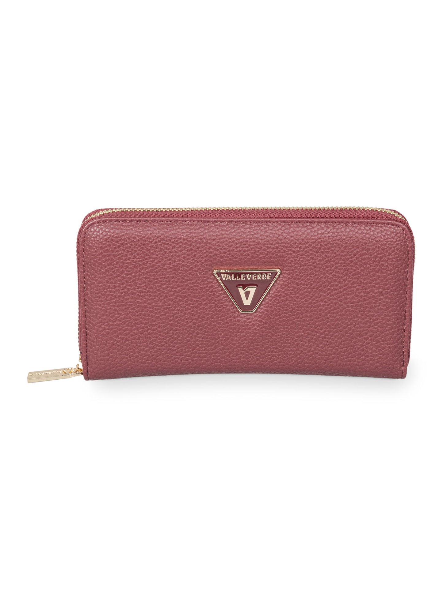 PORTAFOGLI CON ZIP VALLEVERDE DONNA BORDEAUX