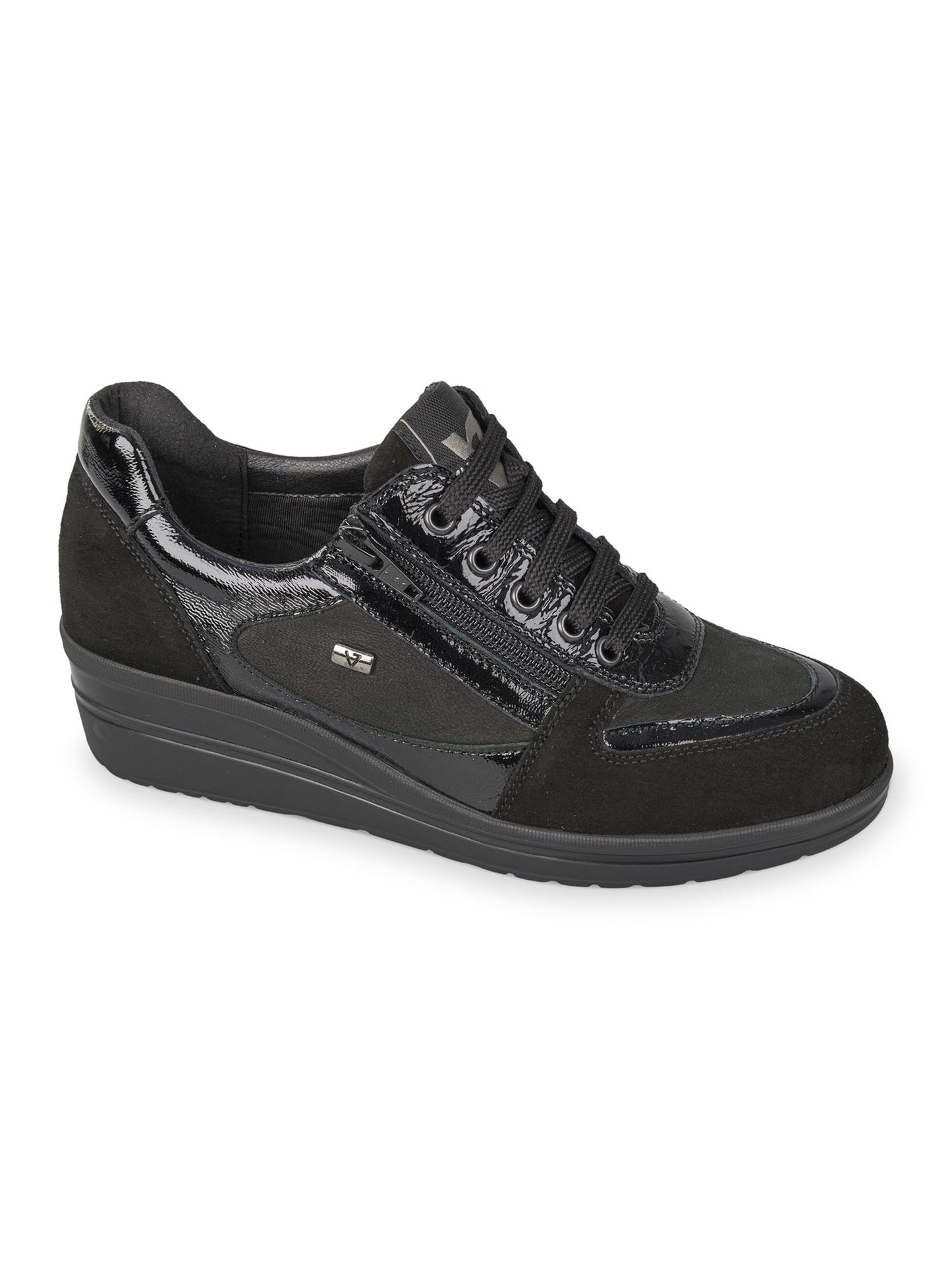 SNEAKERS CON ZEPPA VALLEVERDE DONNA NERO