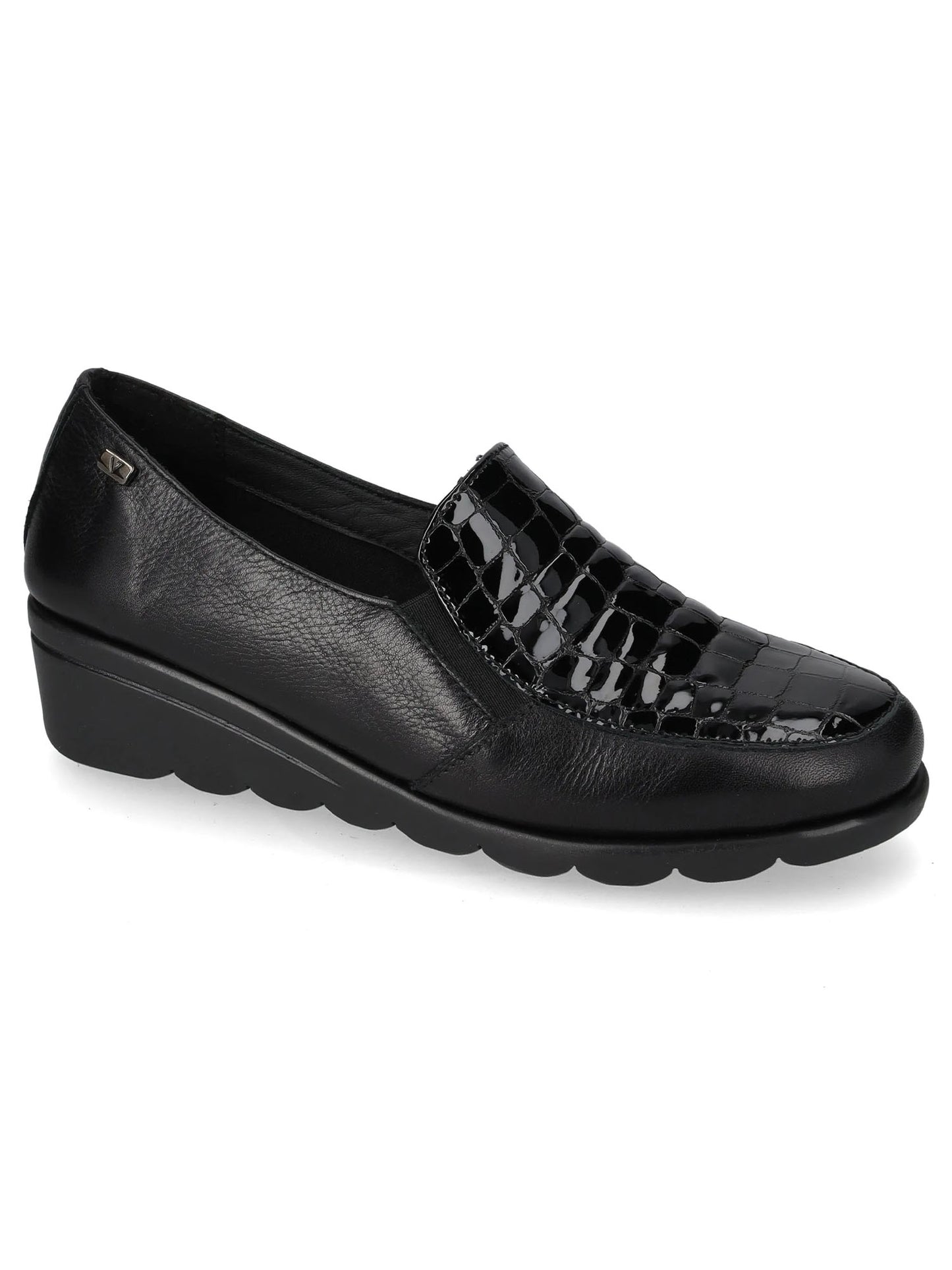 MOCASSINO CON ZEPPA VALLEVERDE DONNA NERO