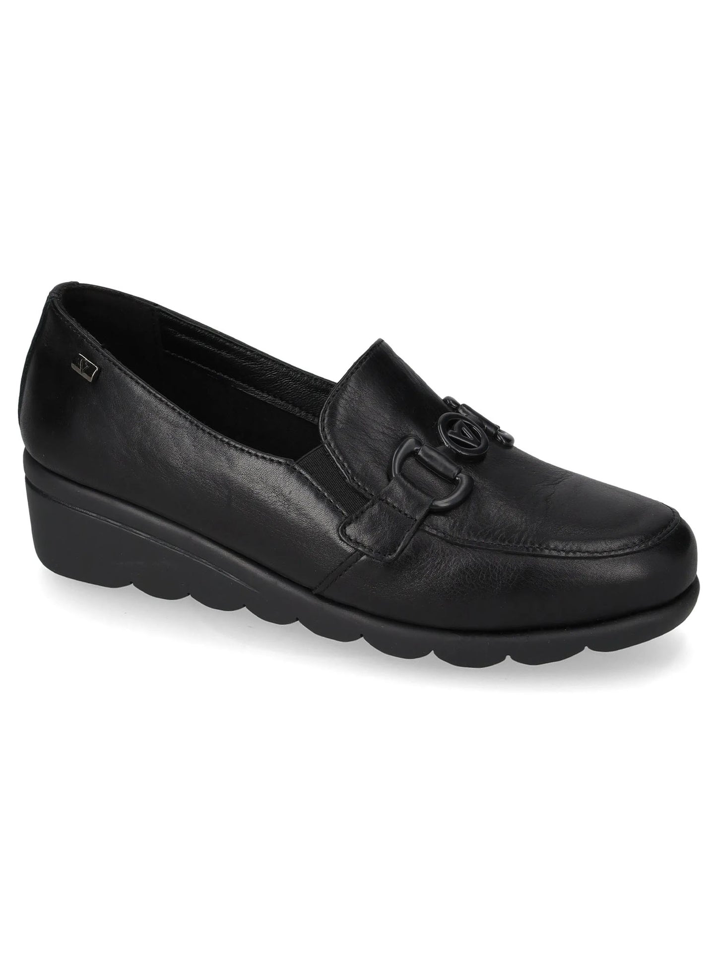 MOCASSINO CON ZEPPA VALLEVERDE DONNA NERO