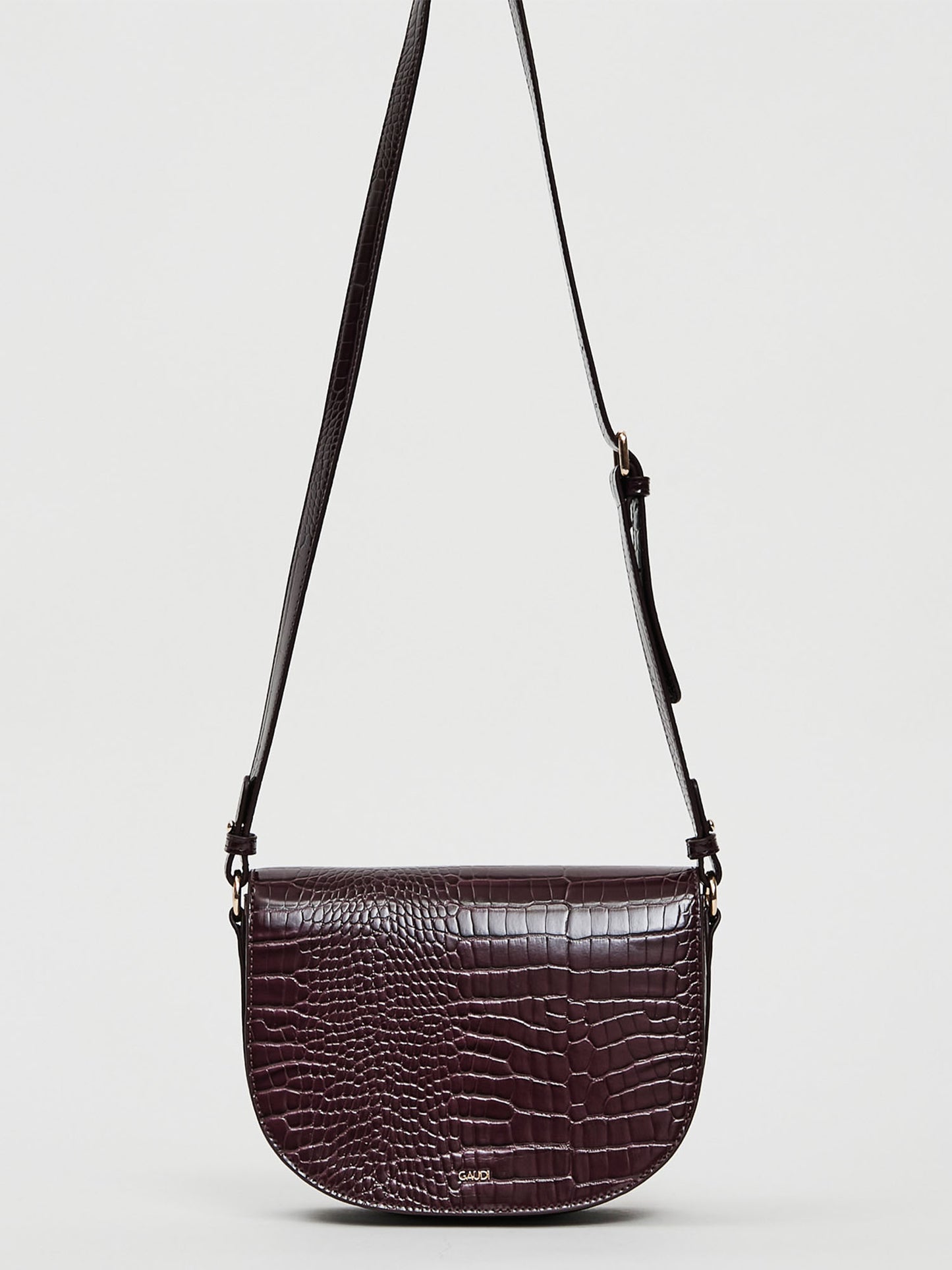 BORSA EVELYN COCCODRILLO GAUDI' VINO