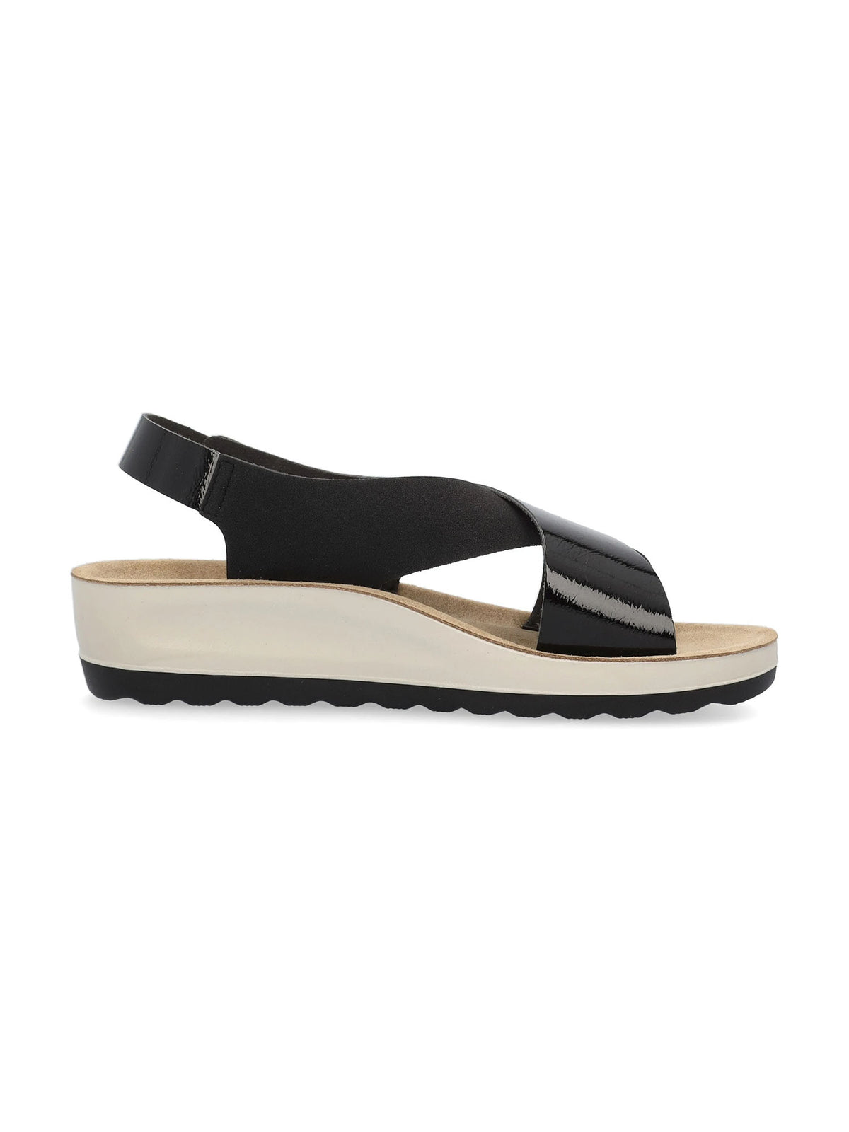 Fly flot sandalo basso da donna nero