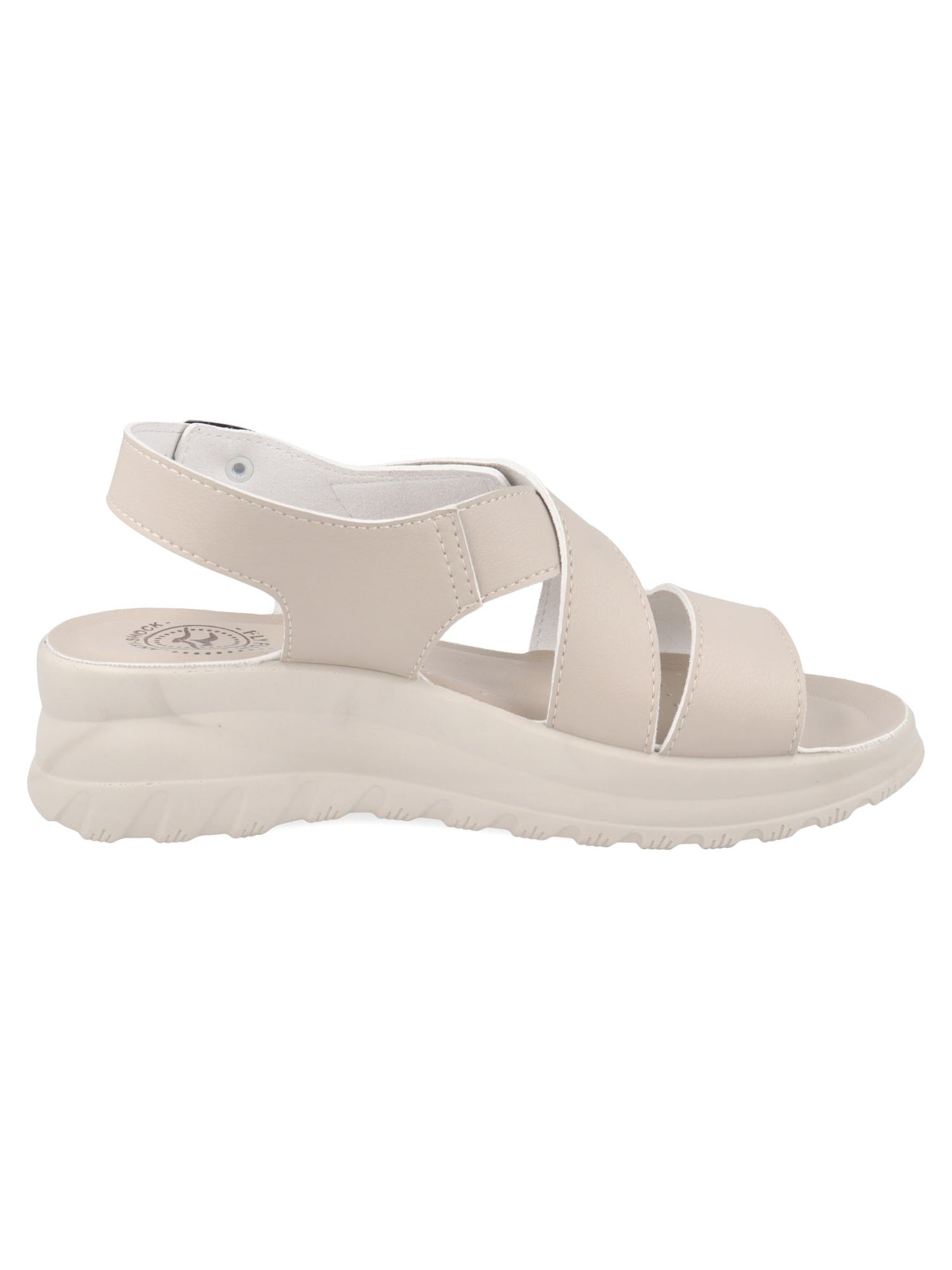 Sandali Fly Flot beige donna con soletta anatomica