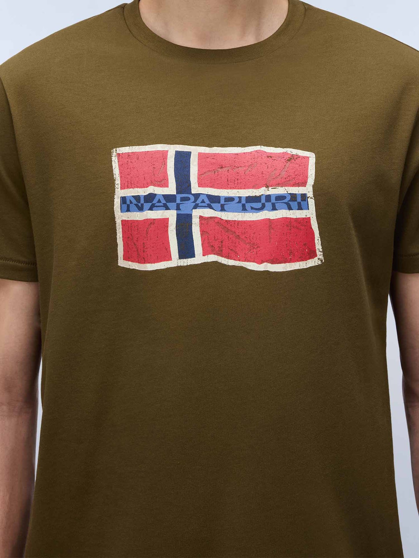 T-shirt uomo Napapijri S-Mahsa verde