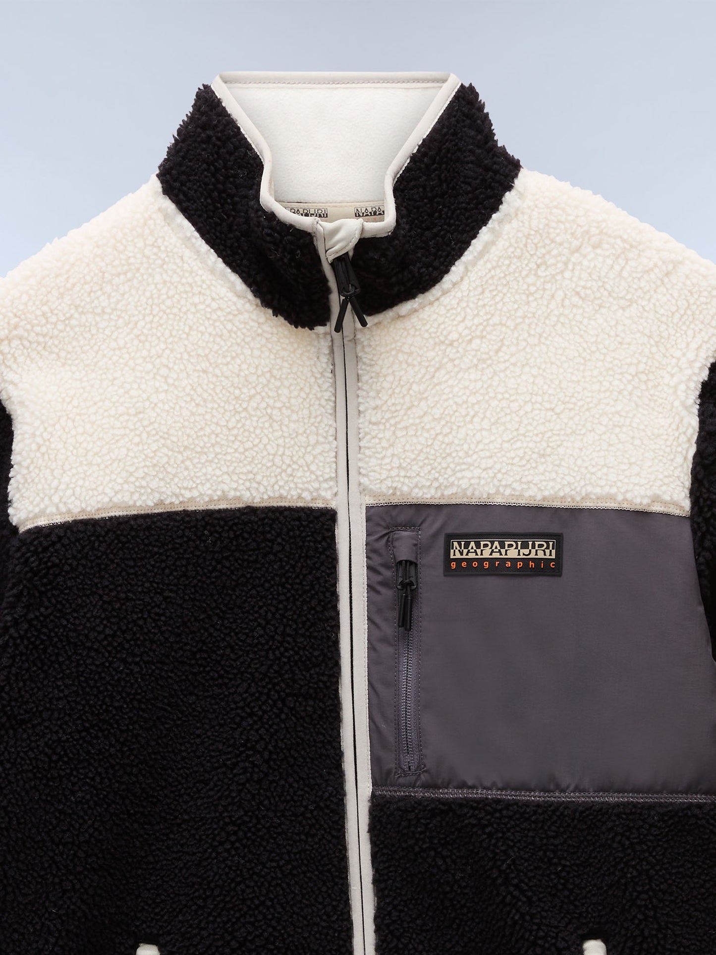 SHERPA YUPIK NAPAPIJRI DA UOMO NERO BIANCO