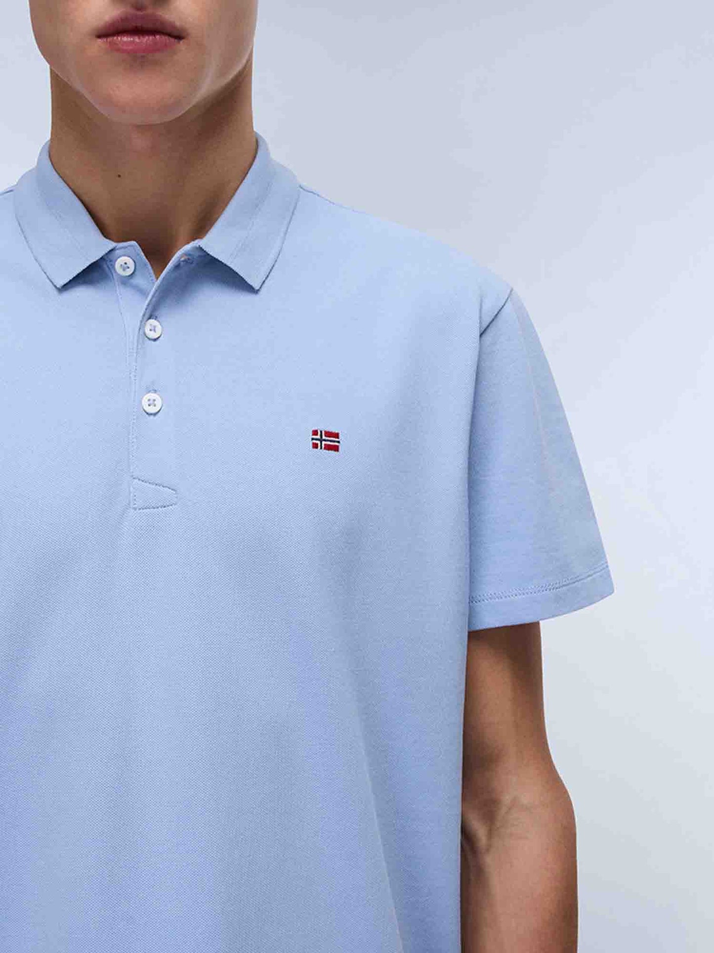 POLO EALIS NAPAPIJRI UOMO CELESTE