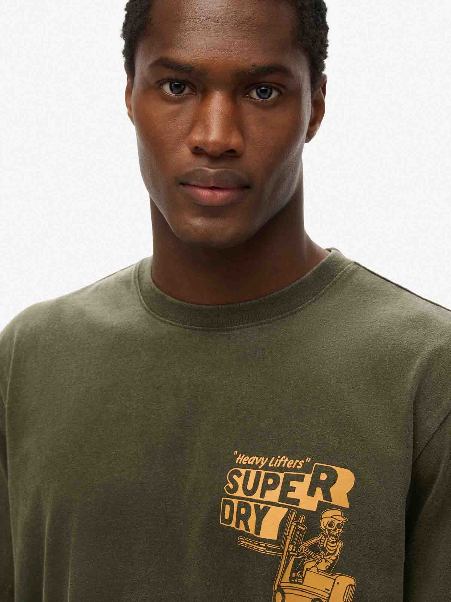T-SHIRT TRADE TOOLS SUPERDRY UOMO VERDE