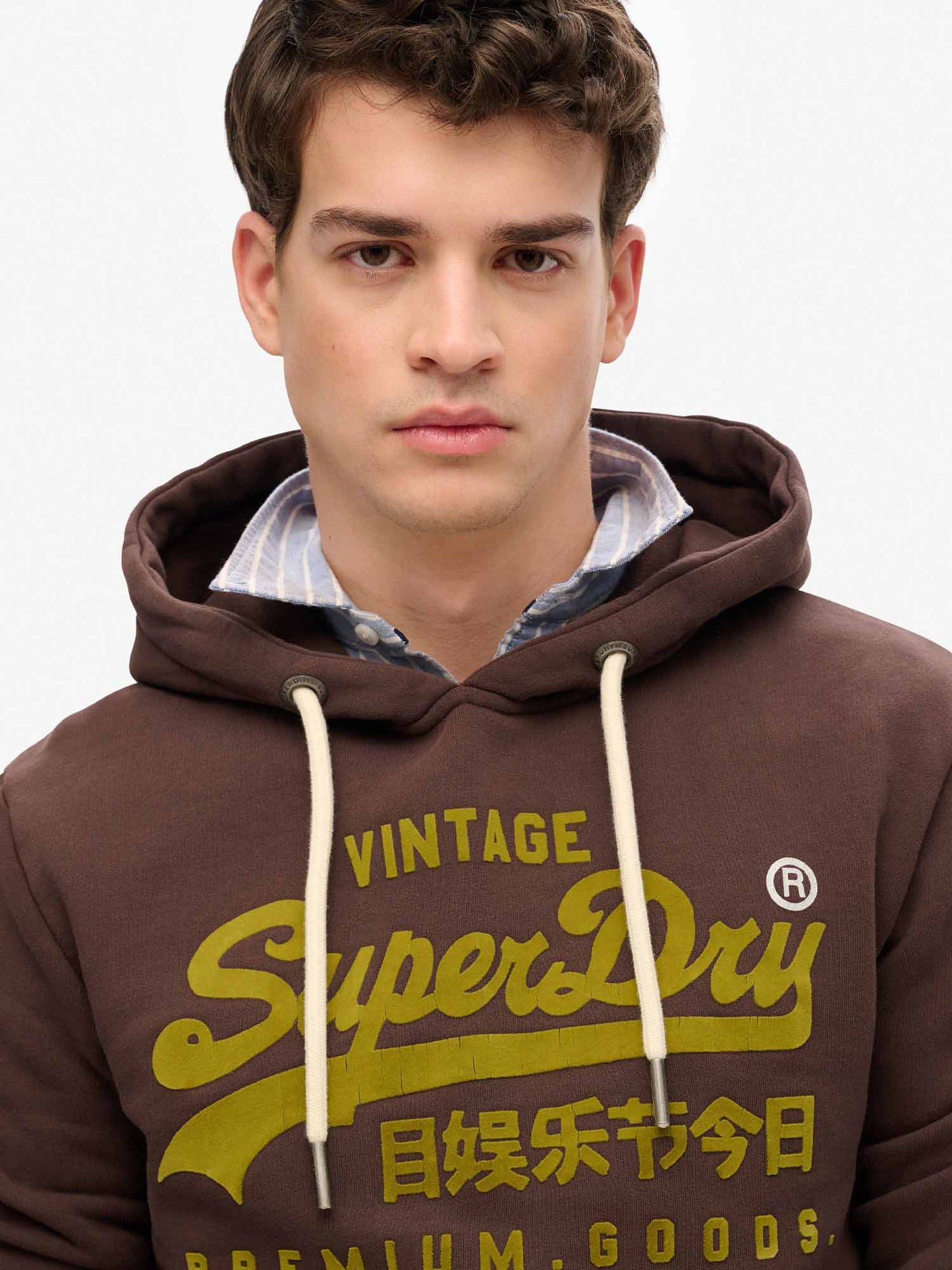FELPA VL TONAL SUPERDRY DA UOMO MARRONE