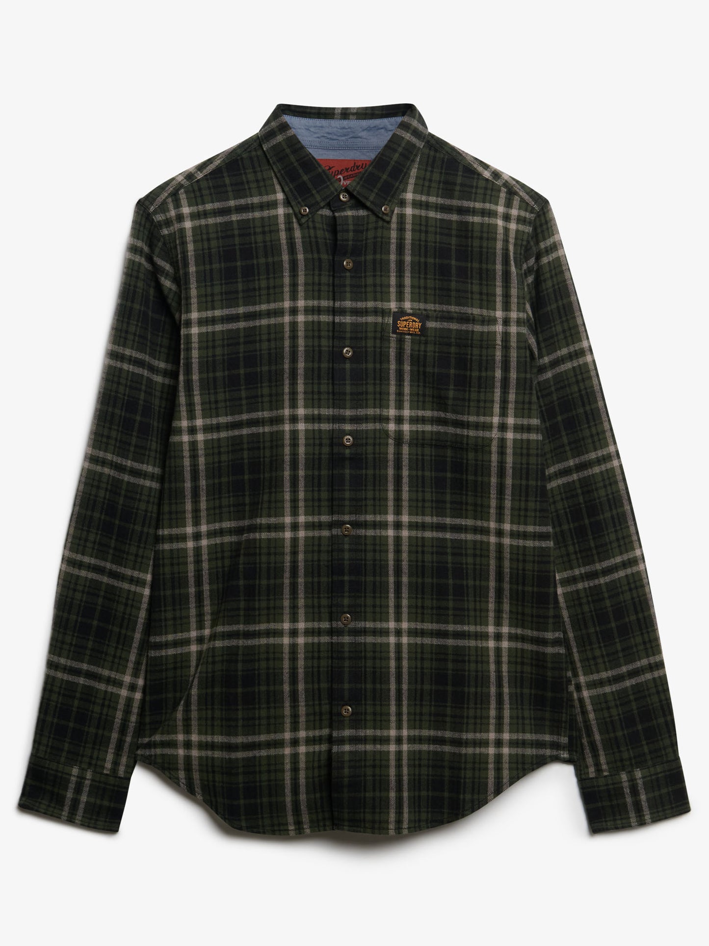 CAMICIA COLLO BUTTON DOWN SUPERDRY DA UOMO VERDE