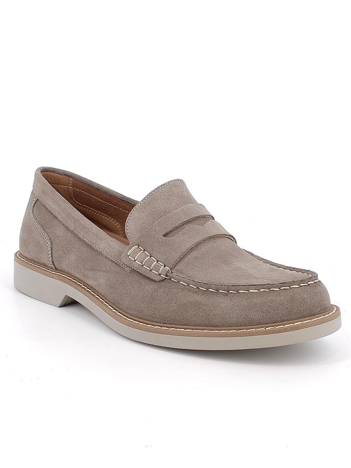 Igi&Co Felipe, mocassini uomo in pelle scamosciata marrone