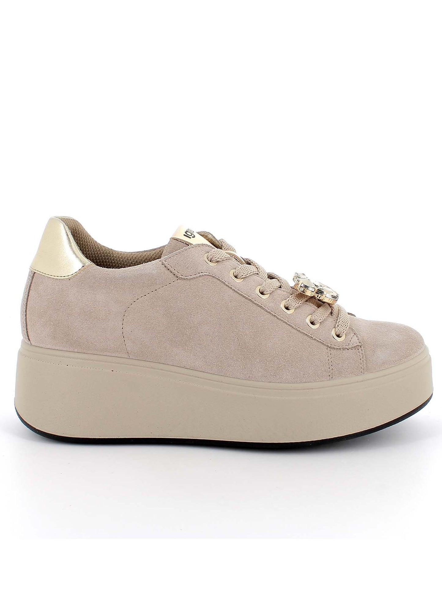 SNEAKERS ALLY CON PLATFORM IGI&CO DA DONNA VISONE