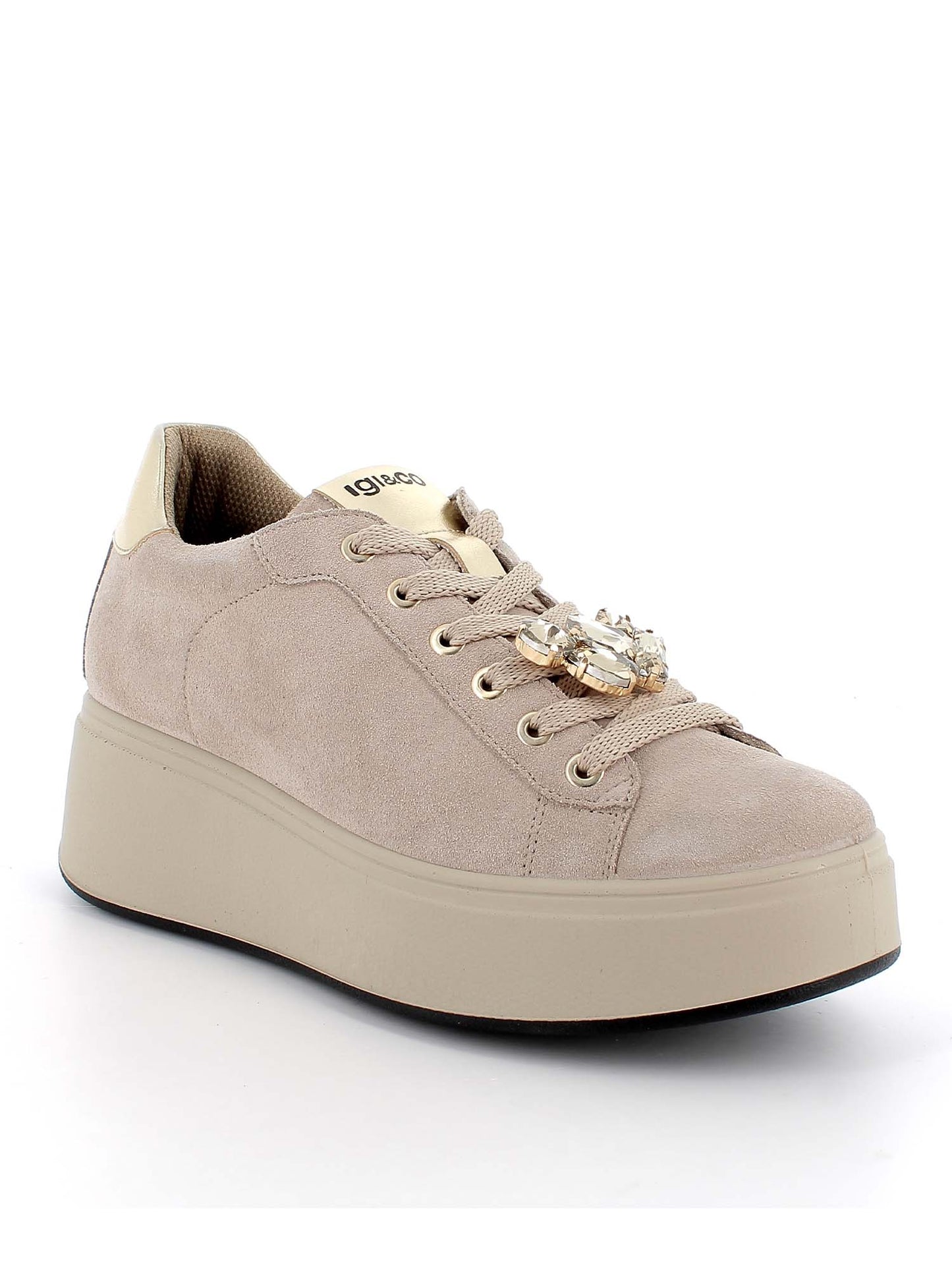 SNEAKERS ALLY CON PLATFORM IGI&CO DA DONNA VISONE