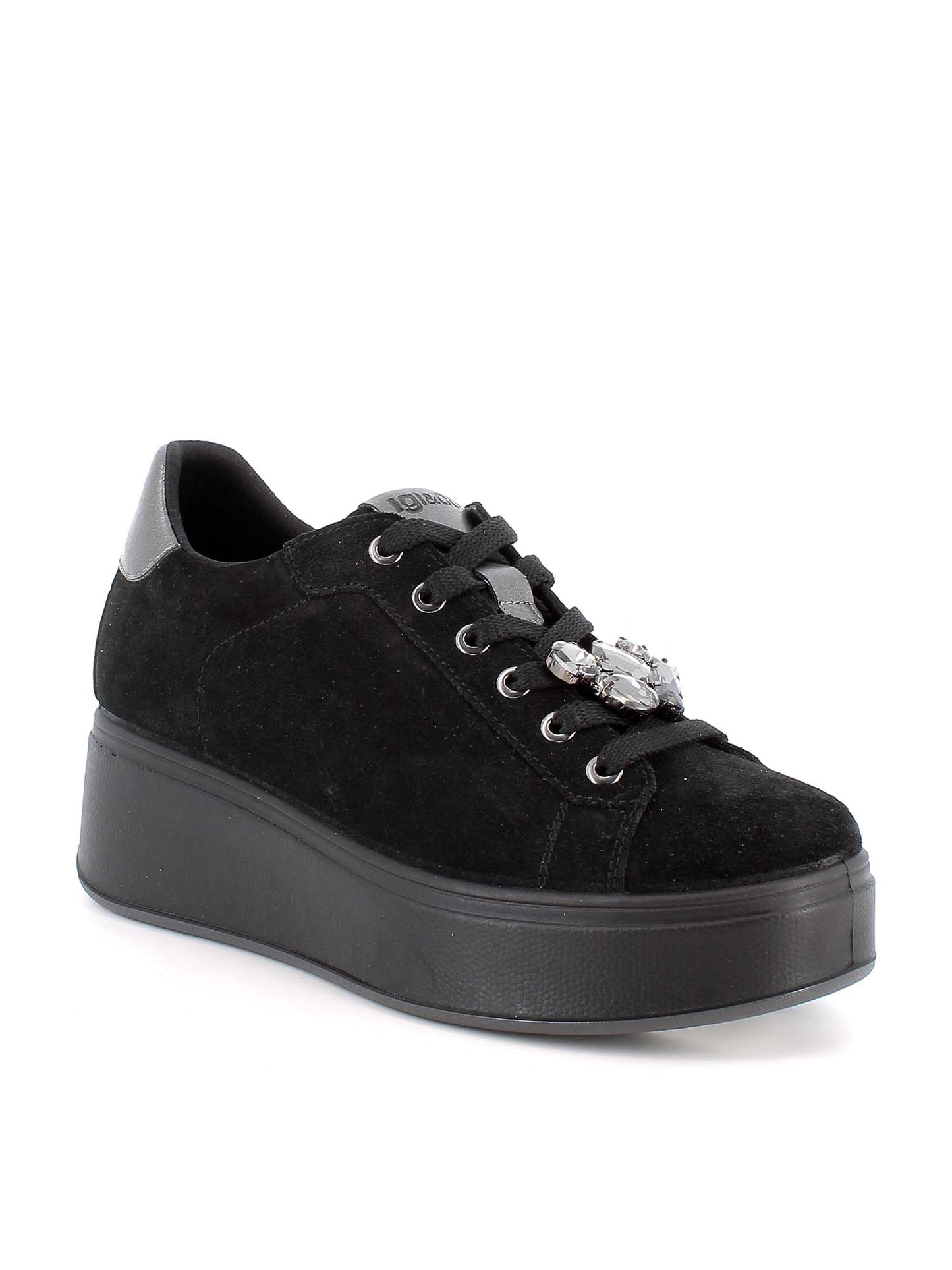 SNEAKERS ALLY CON PLATFORM IGI&CO DA DONNA NERO