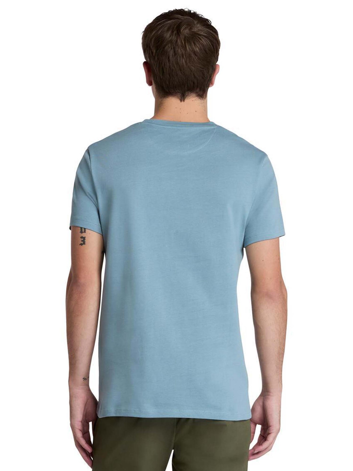T-SHIRT LOGO PICCOLO RICAMATO TIMBERLAND UOMO AVIO