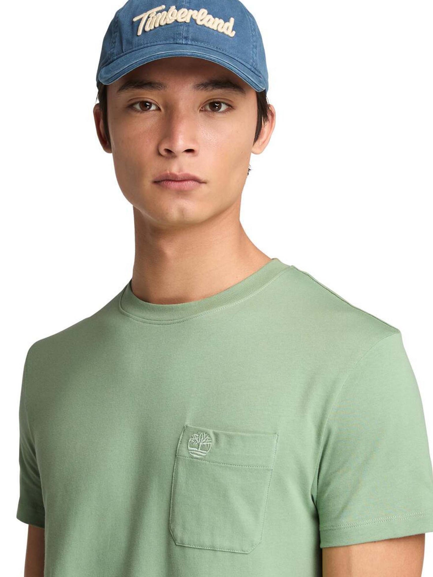 T-SHIRT CON TASCA TIMBERLAND UOMO VERDE