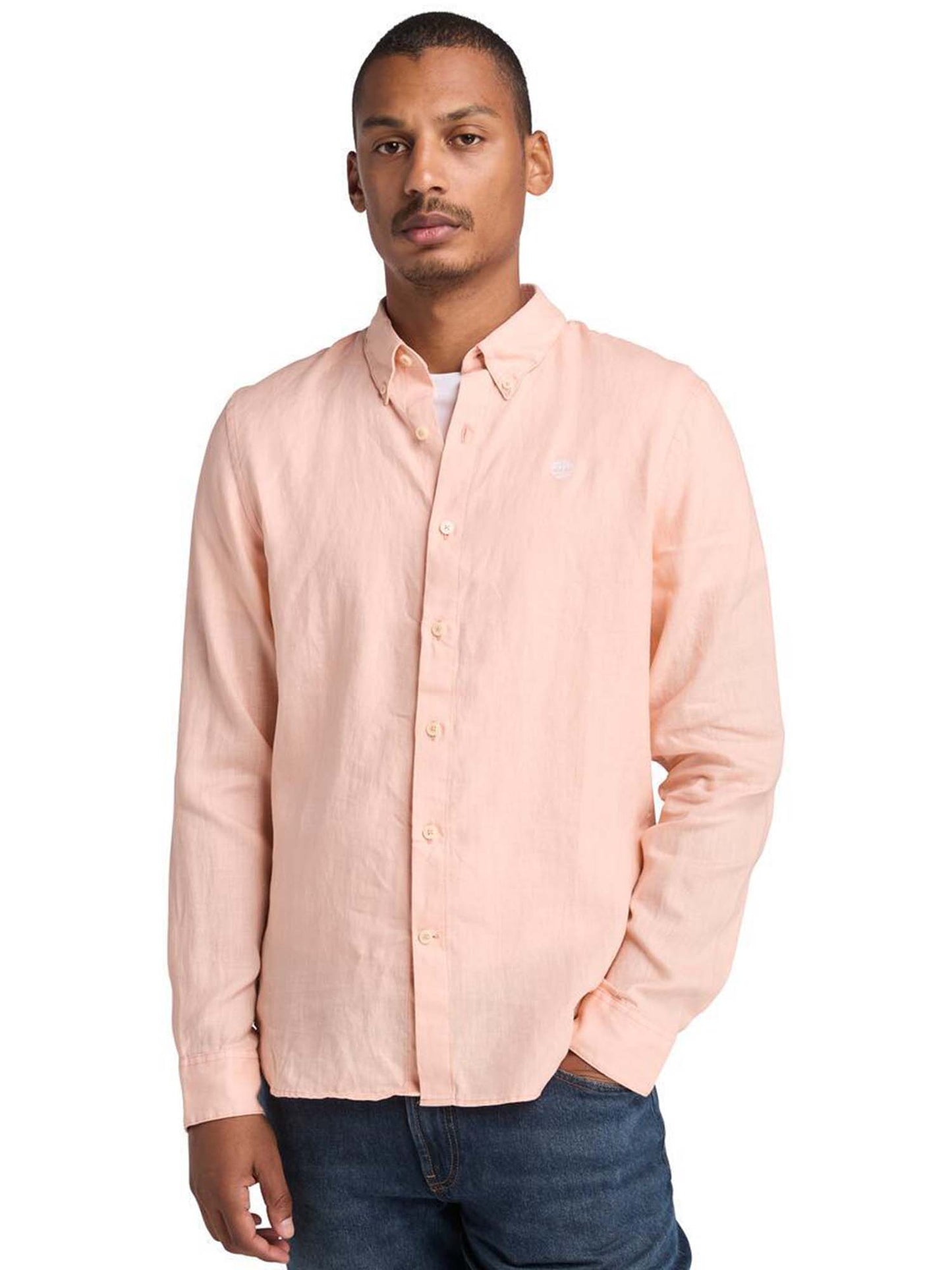 CAMICIA IN LINO TIMBERLAND UOMO ROSA