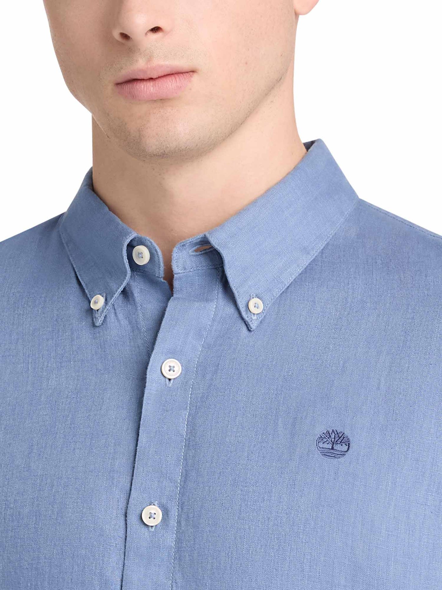 Camicia Mill Brook da uomo Timberland blu casual per primavera-estate