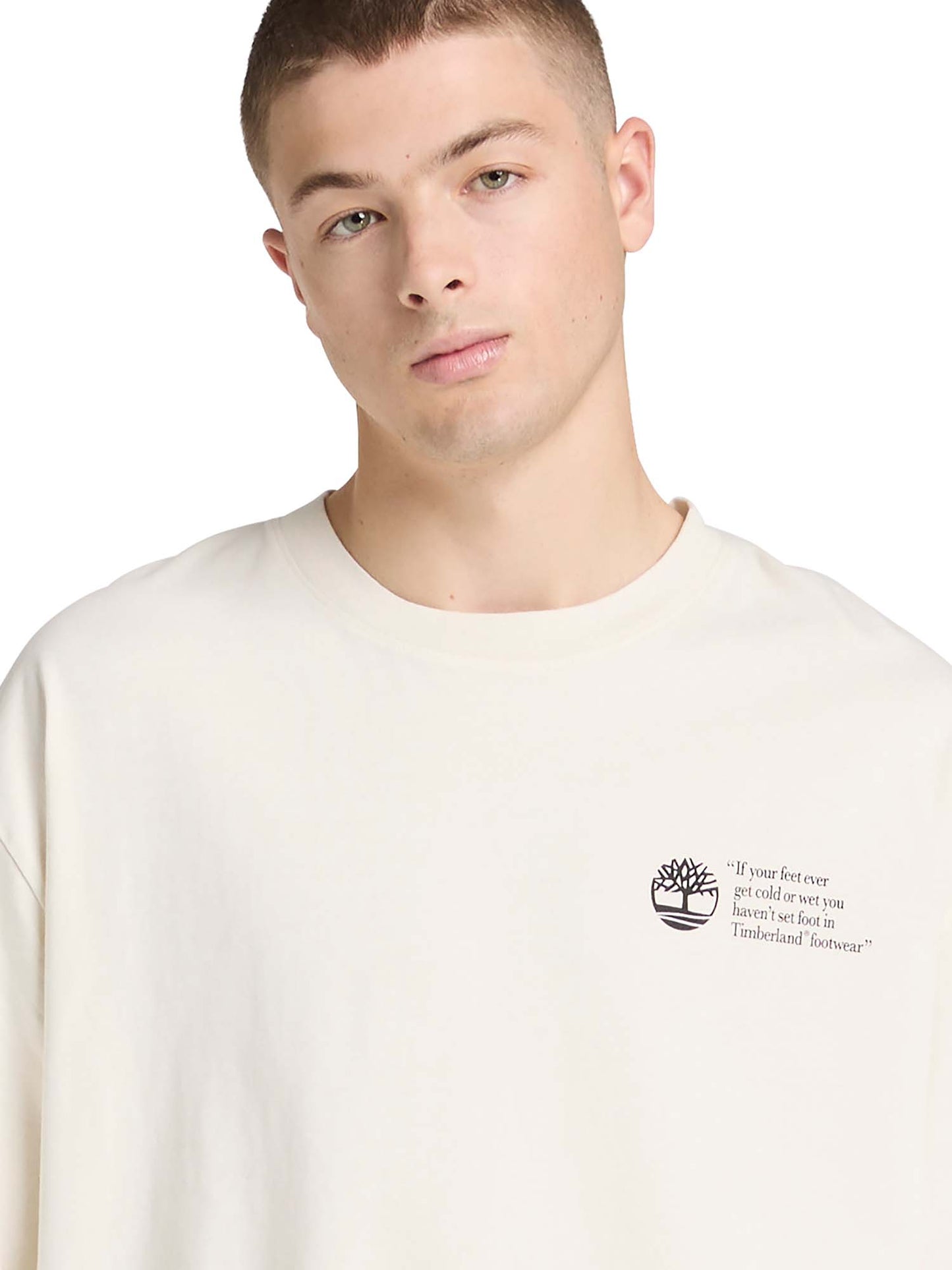 Timberland t-shirt manica corta da uomo bianca casual