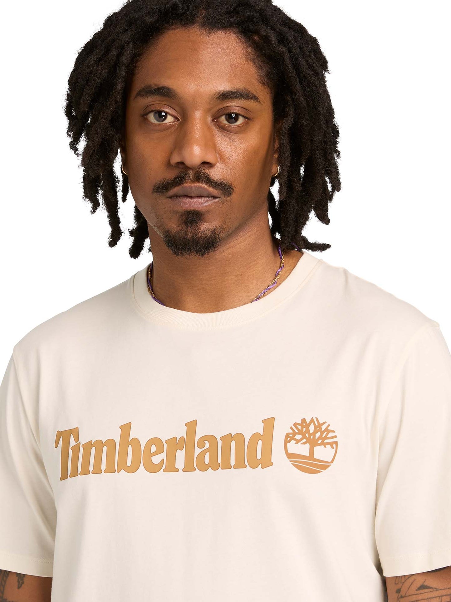 T-shirt Kennebec River di Timberland bianca da uomo casual