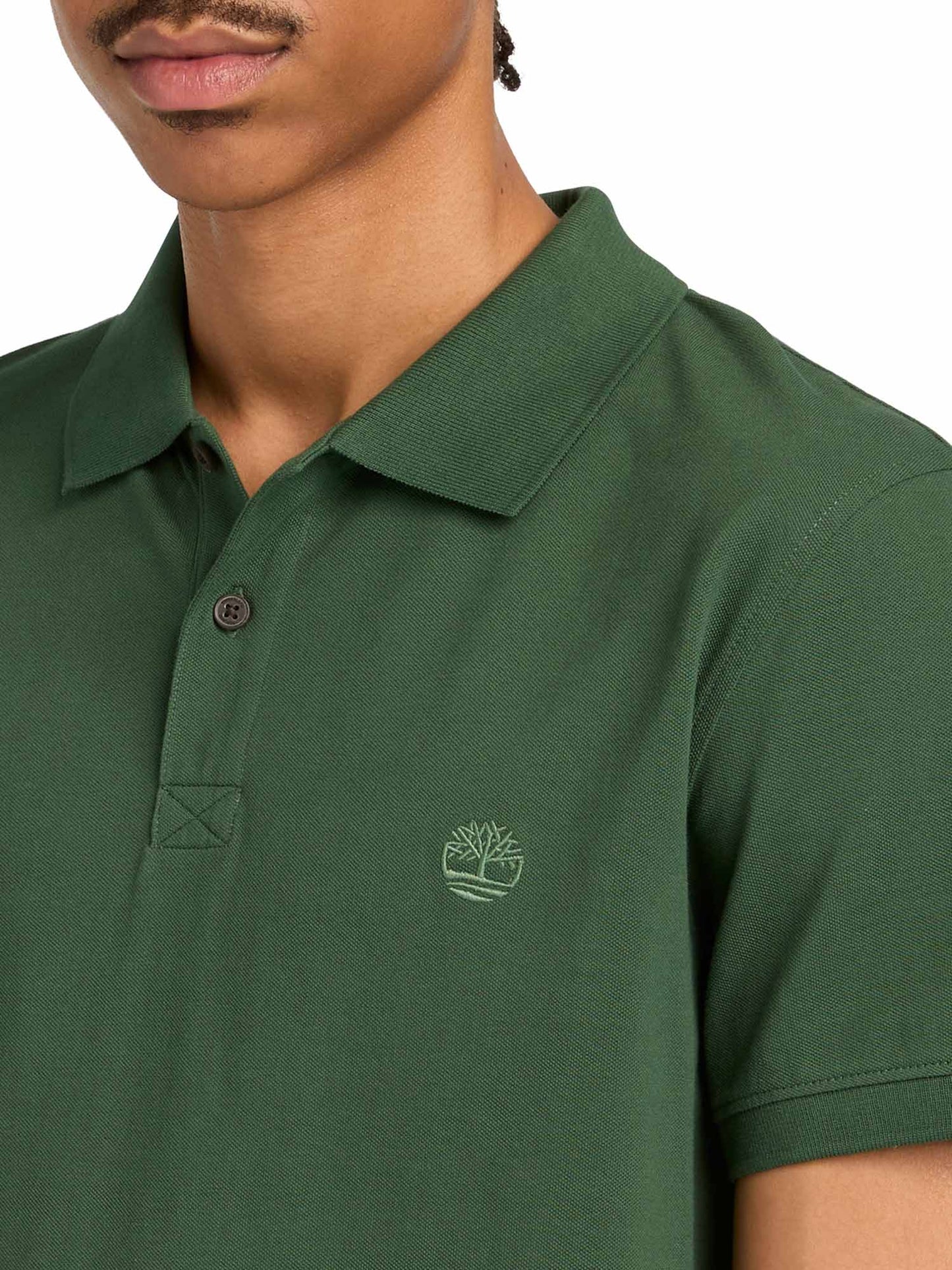 Timberland Millers River, polo verde da uomo dal design casual e versatile