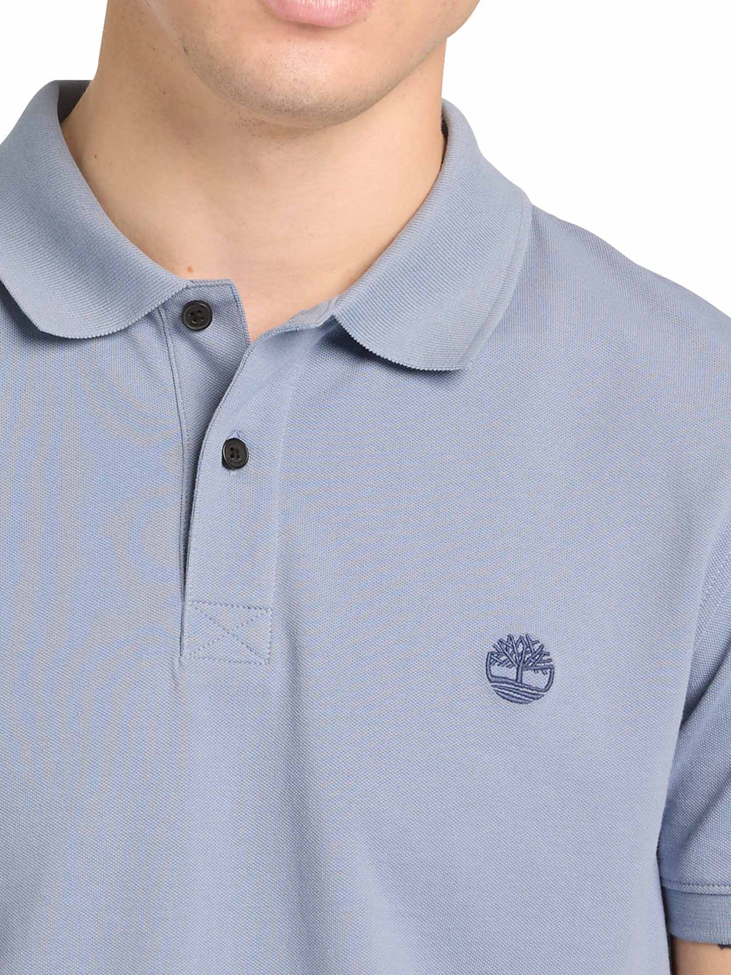 Polo Timberland da uomo lilla in cotone dal look casual