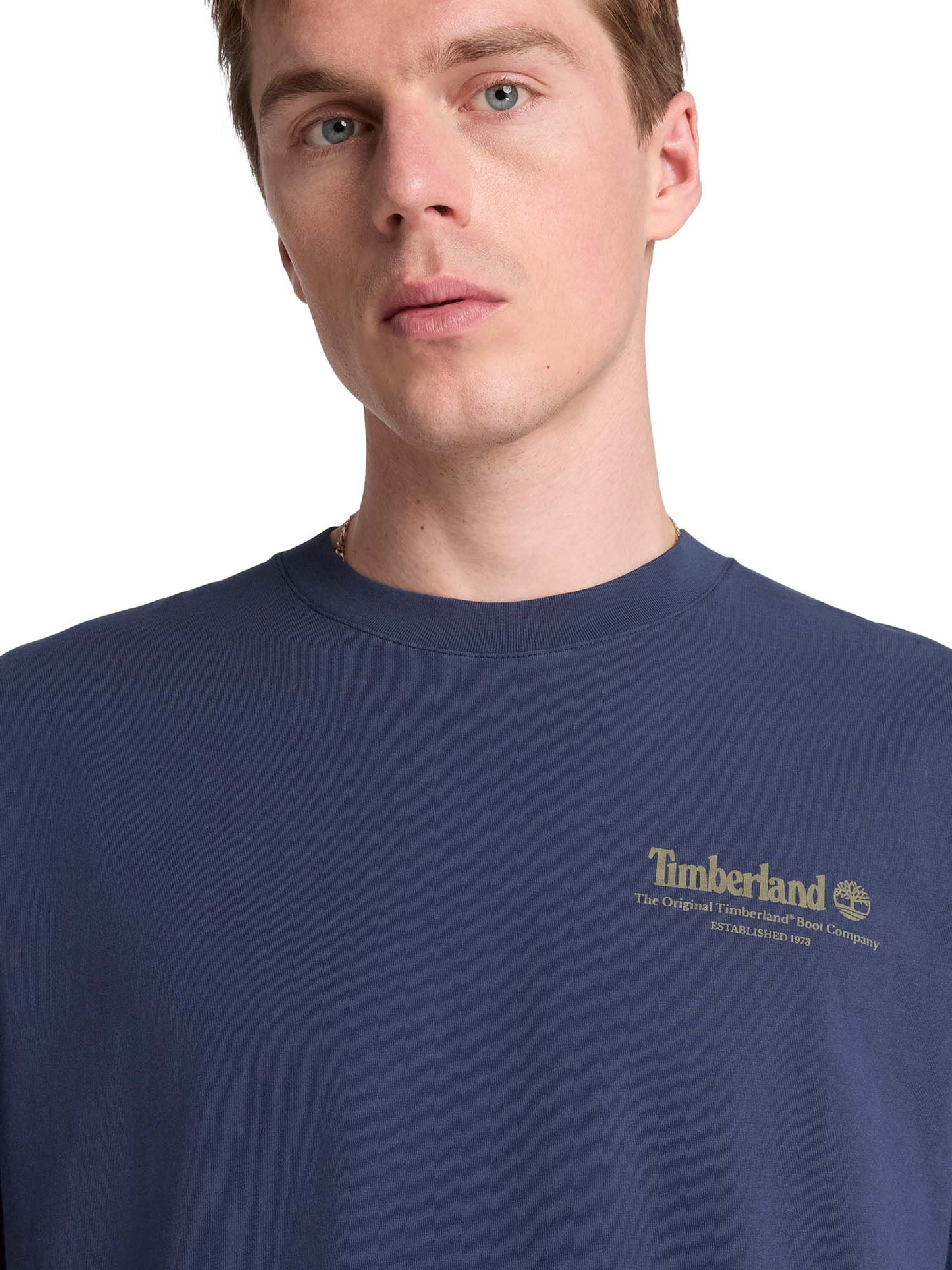 Timberland Bootmaker, t-shirt maniche corte da uomo blu