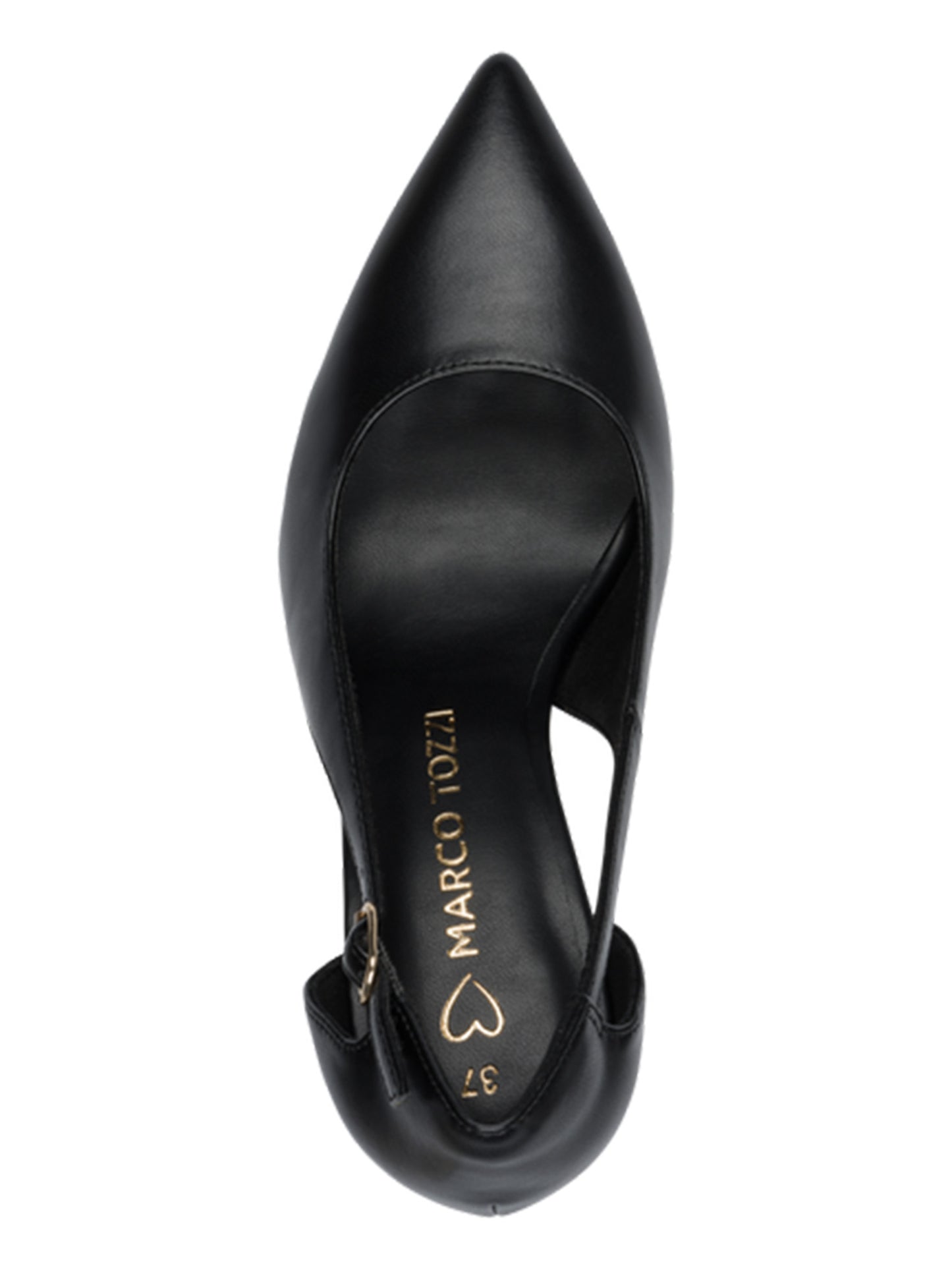Décolleté Marco Tozzi elegante nera in sintetico da donna