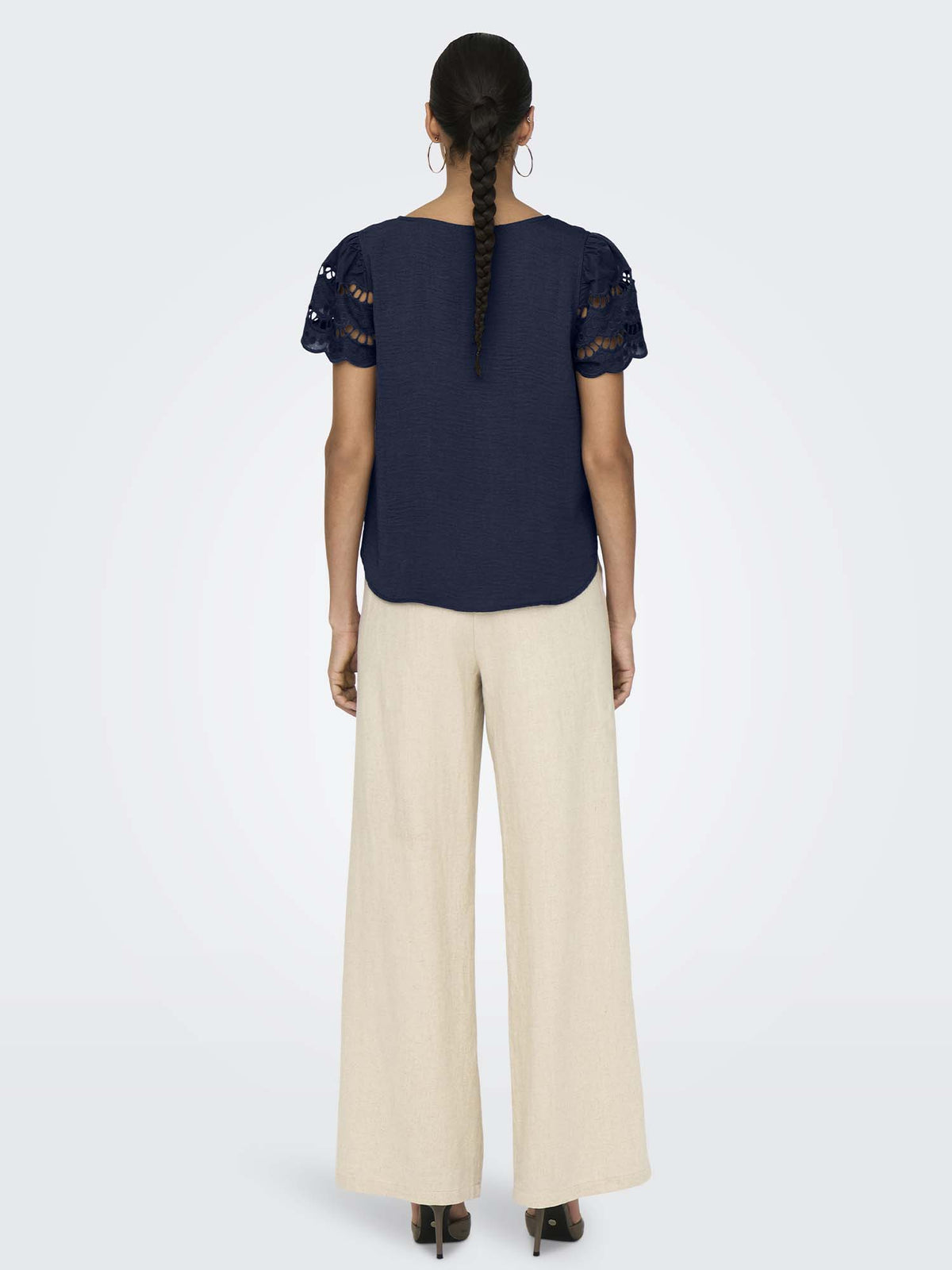 Jdy hannah t-shirt da donna blu