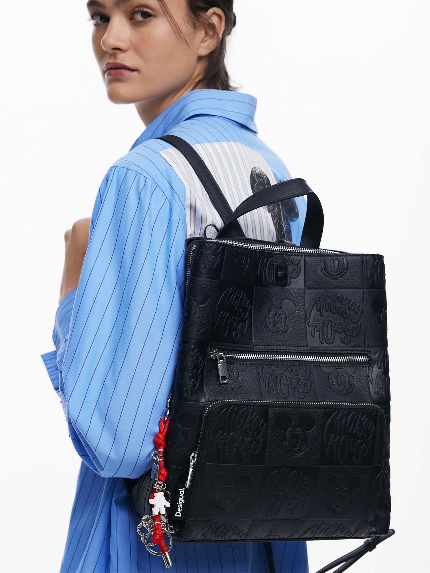ZAINO ALL MICKEY DESIGUAL DONNA NERO