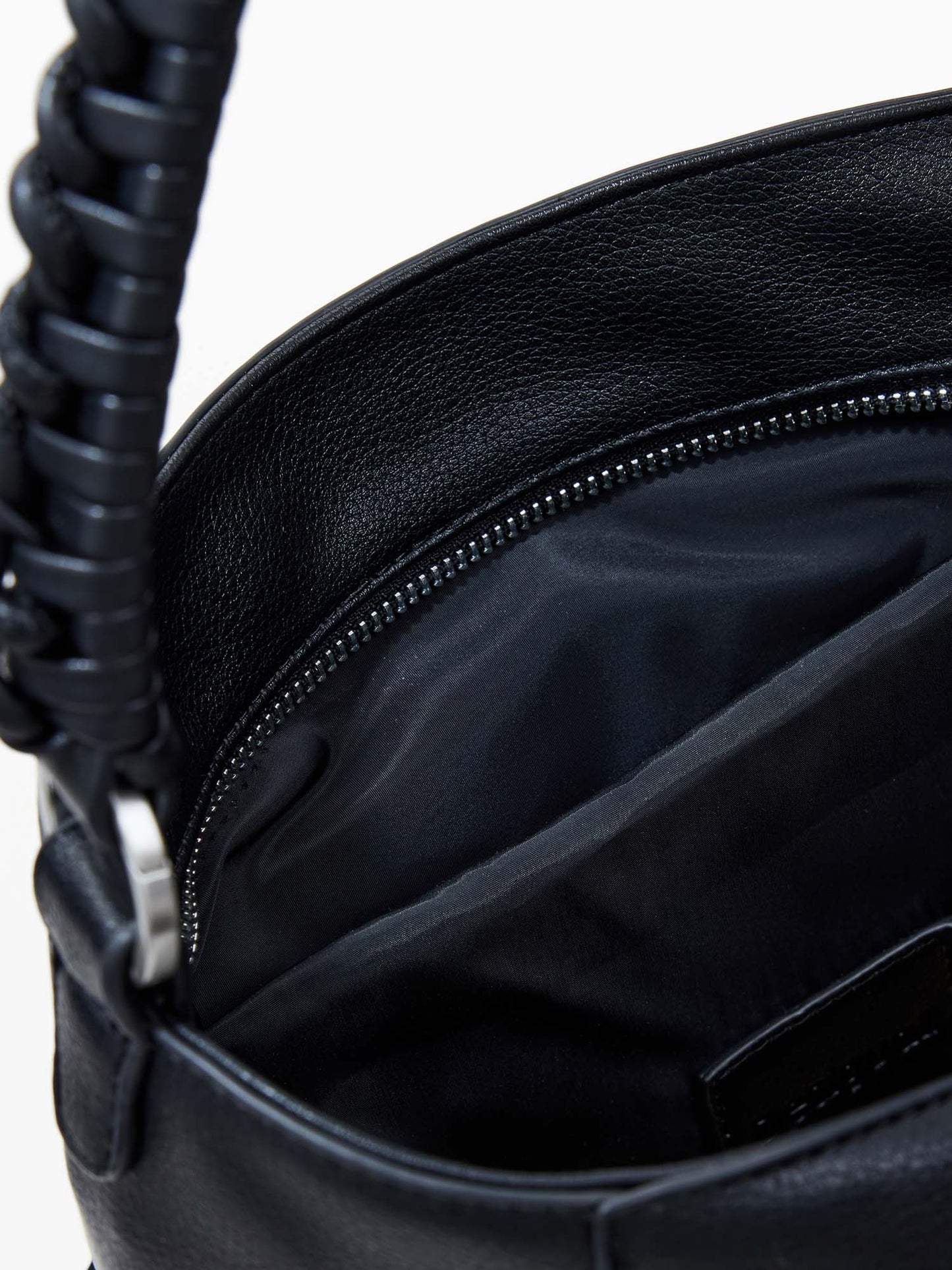BORSA CONVERTIBILE HALF LOGO DESIGUAL DONNA NERO