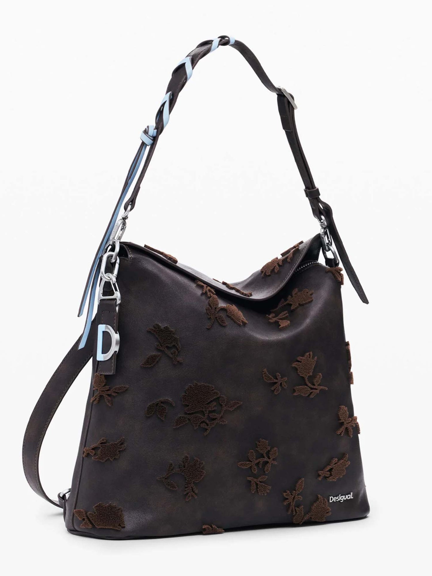 ZAINO CONVERTIBILE STENCIL FLO DESIGUAL DONNA CIOCCOLATO