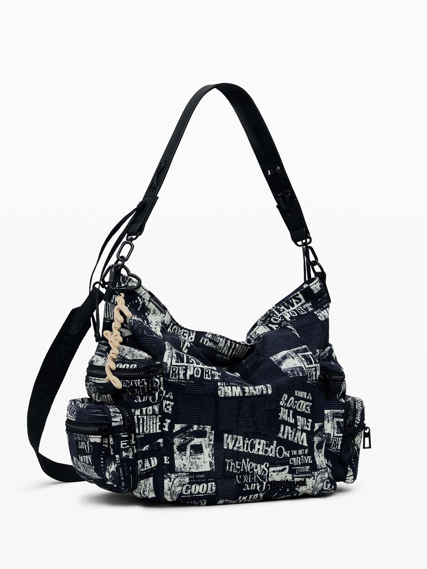 BORSA GIORNALE DESIGUAL DONNA NERO