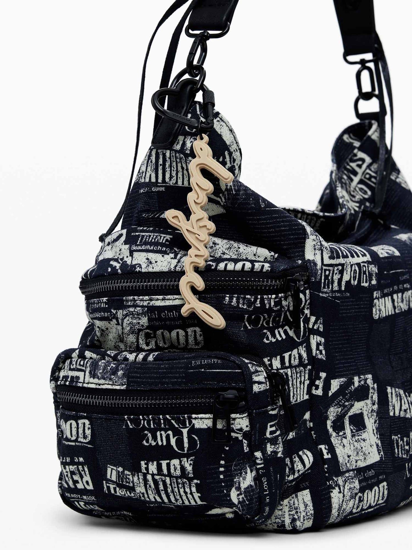 BORSA GIORNALE DESIGUAL DONNA NERO