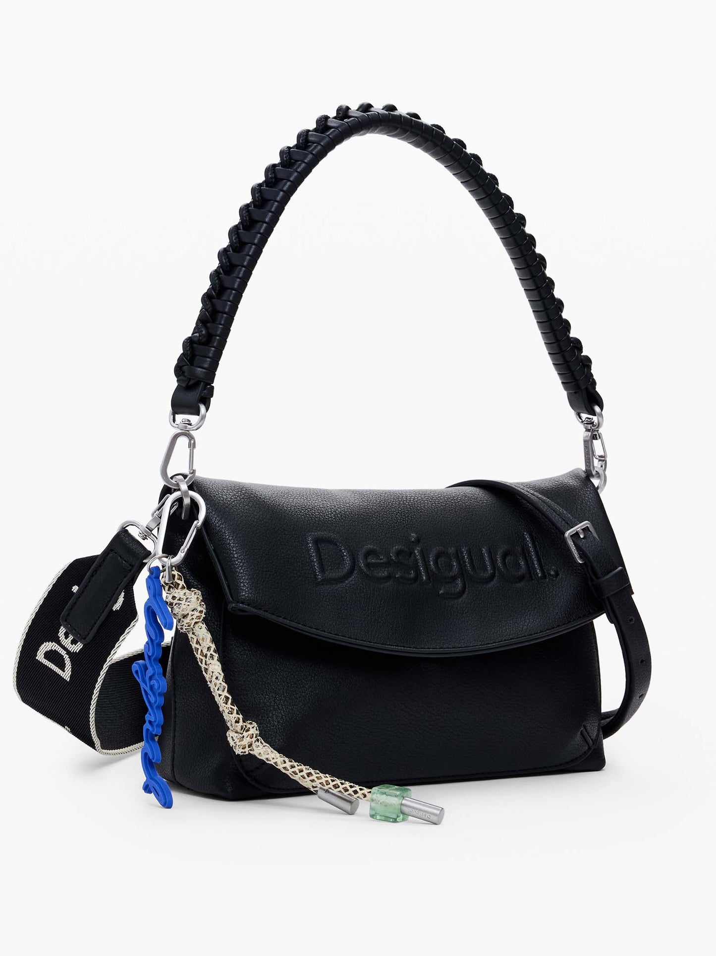 BORSA HALF LOGO DESIGUAL DONNA NERO