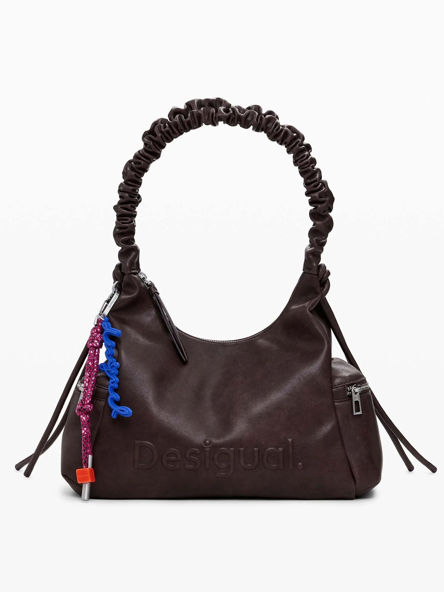 BORSA HALF LOGO DESIGUALDONNA CIOCCOLATO