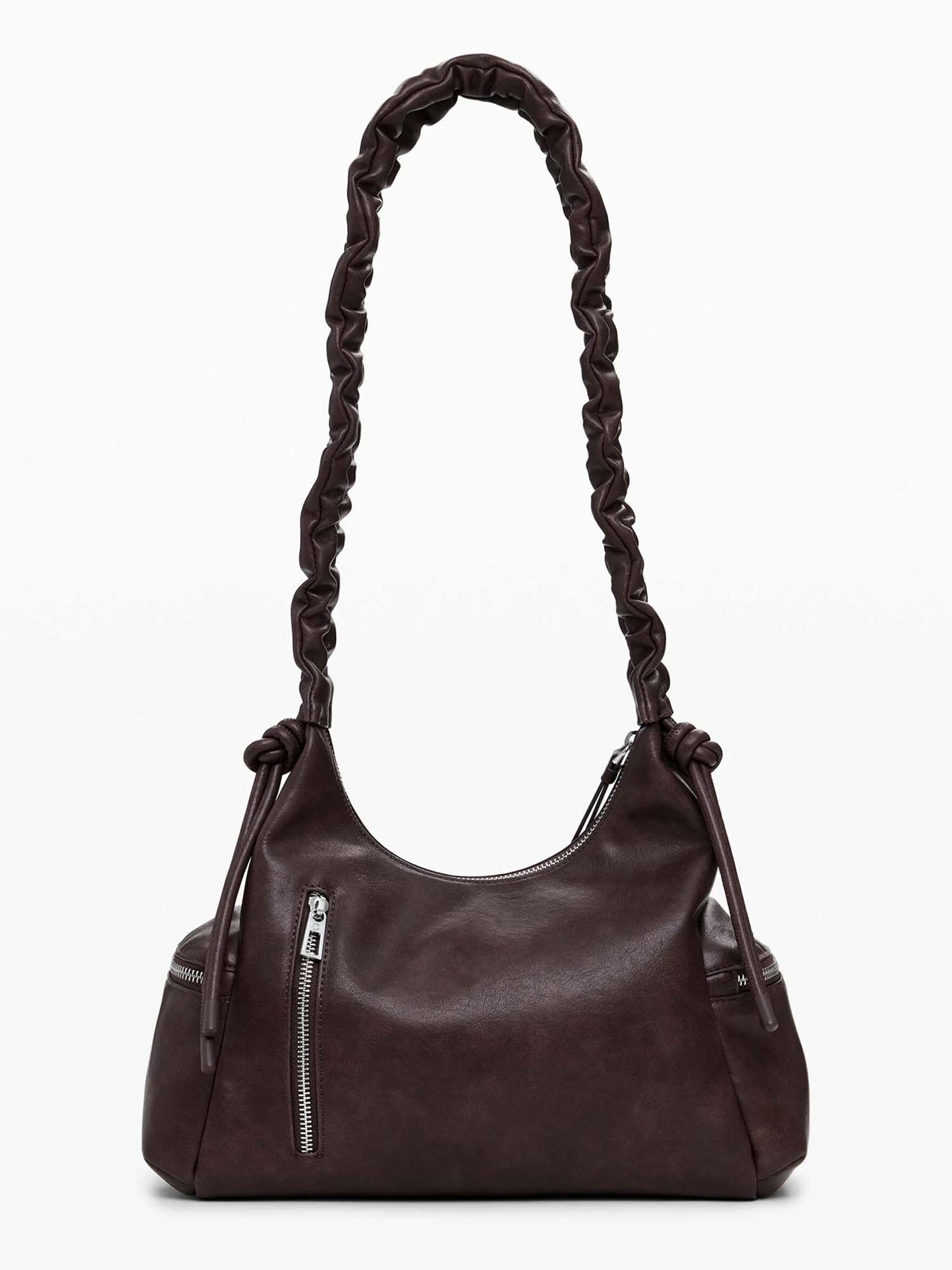 BORSA HALF LOGO DESIGUALDONNA CIOCCOLATO
