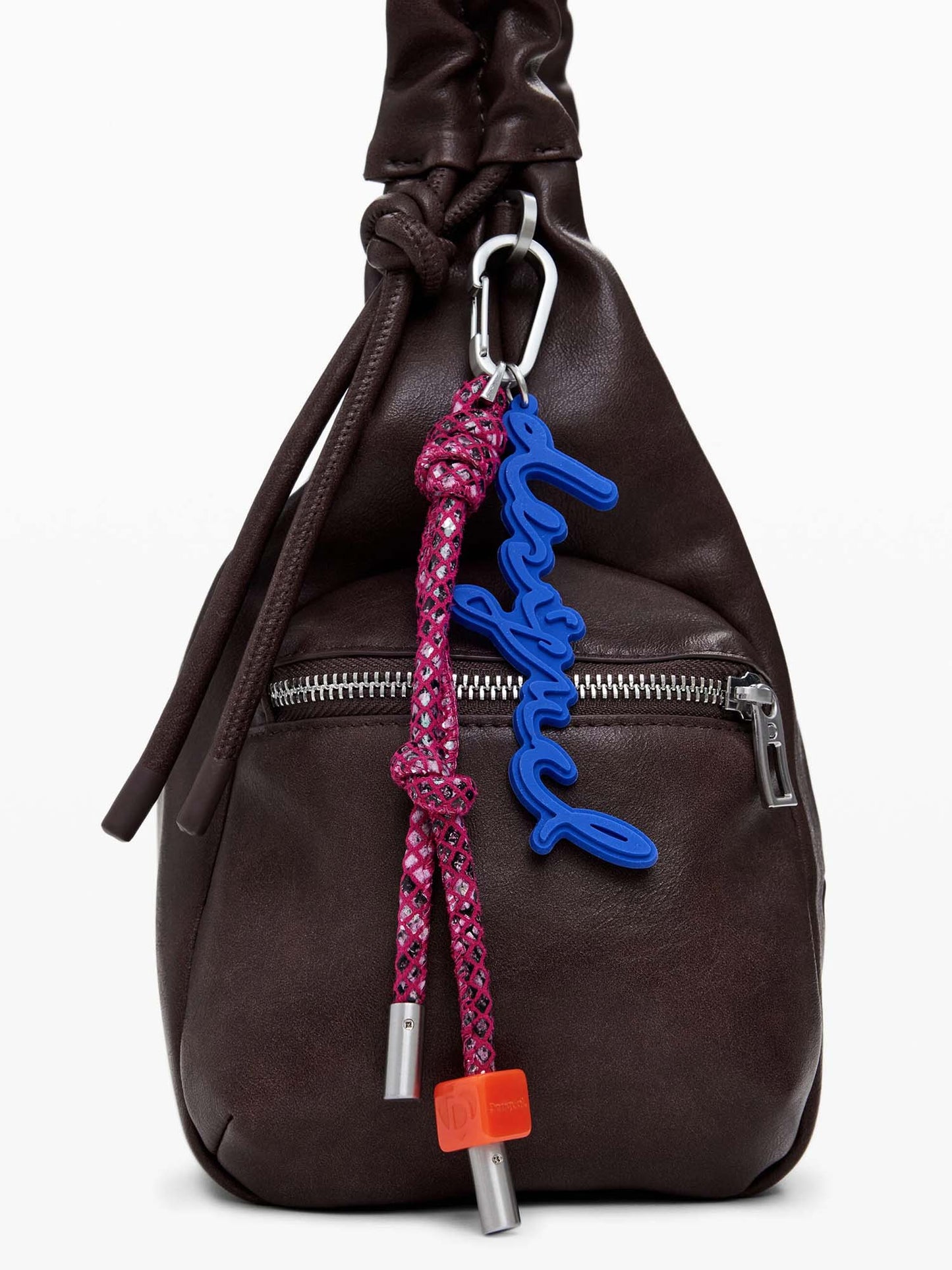 BORSA HALF LOGO DESIGUALDONNA CIOCCOLATO