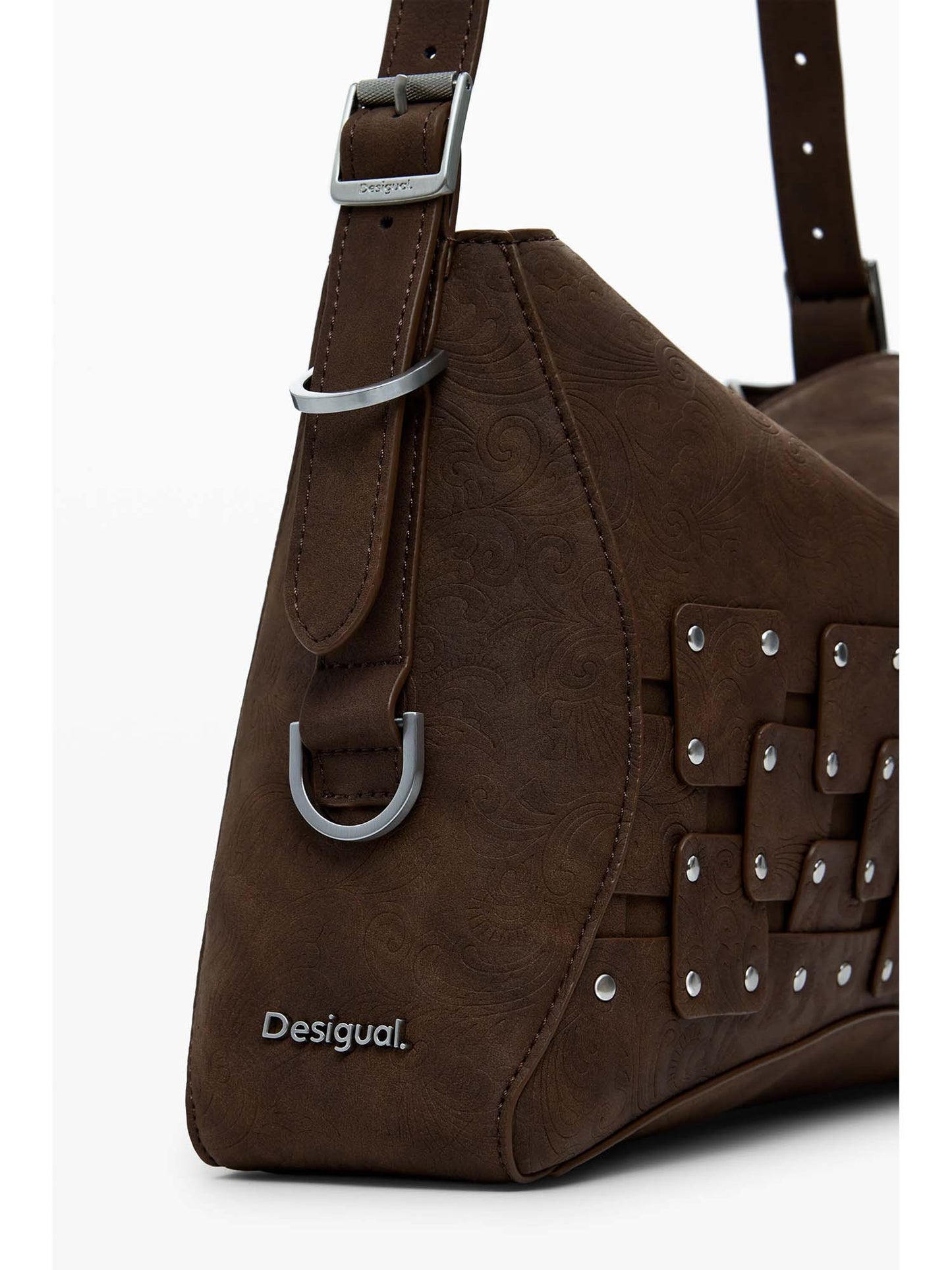 BORSA NEW PATCH DESIGUAL DONNA CIOCCOLATO