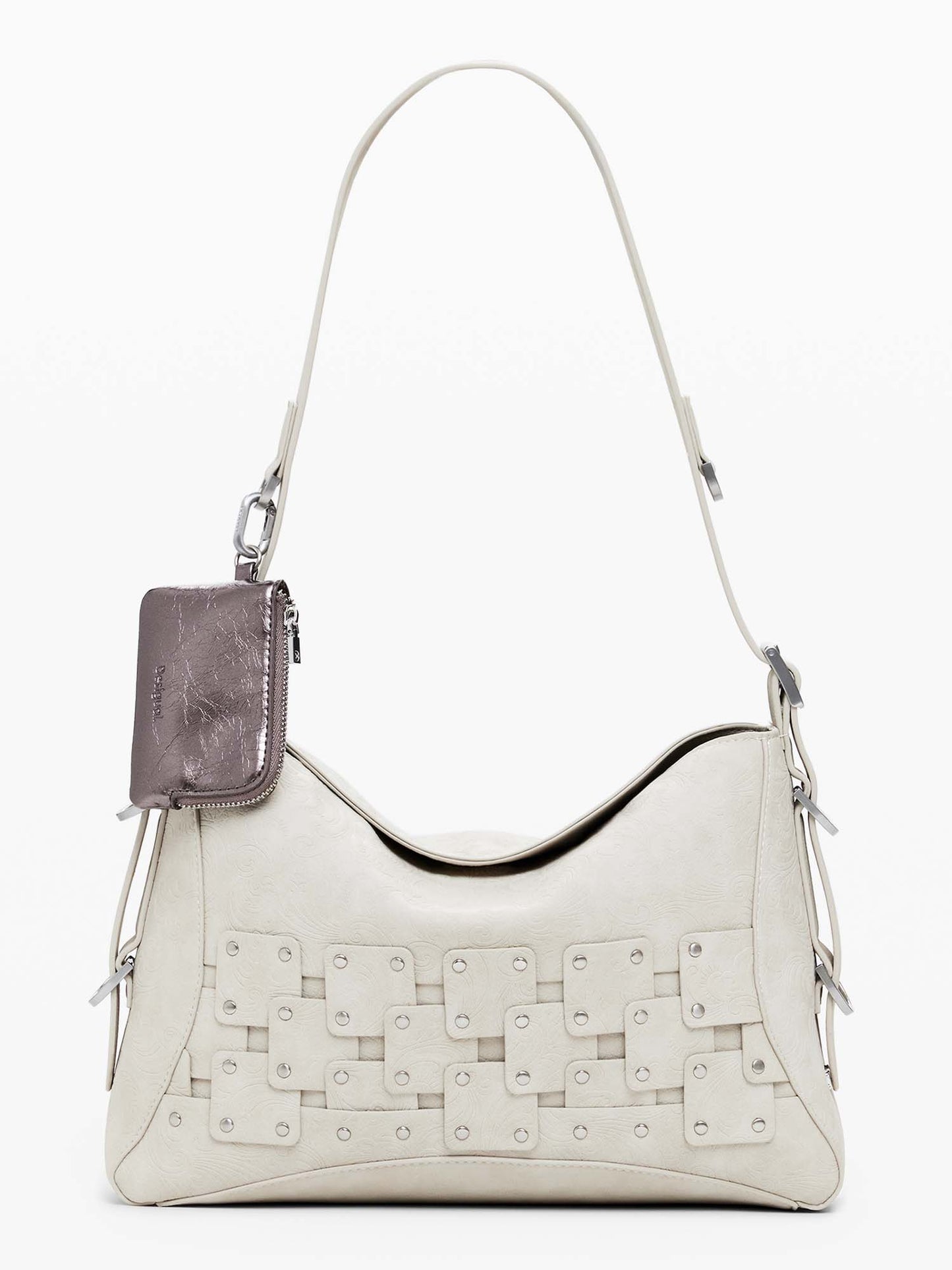 BORSA NEW PATCH DESIGUAL DONNA CREMA