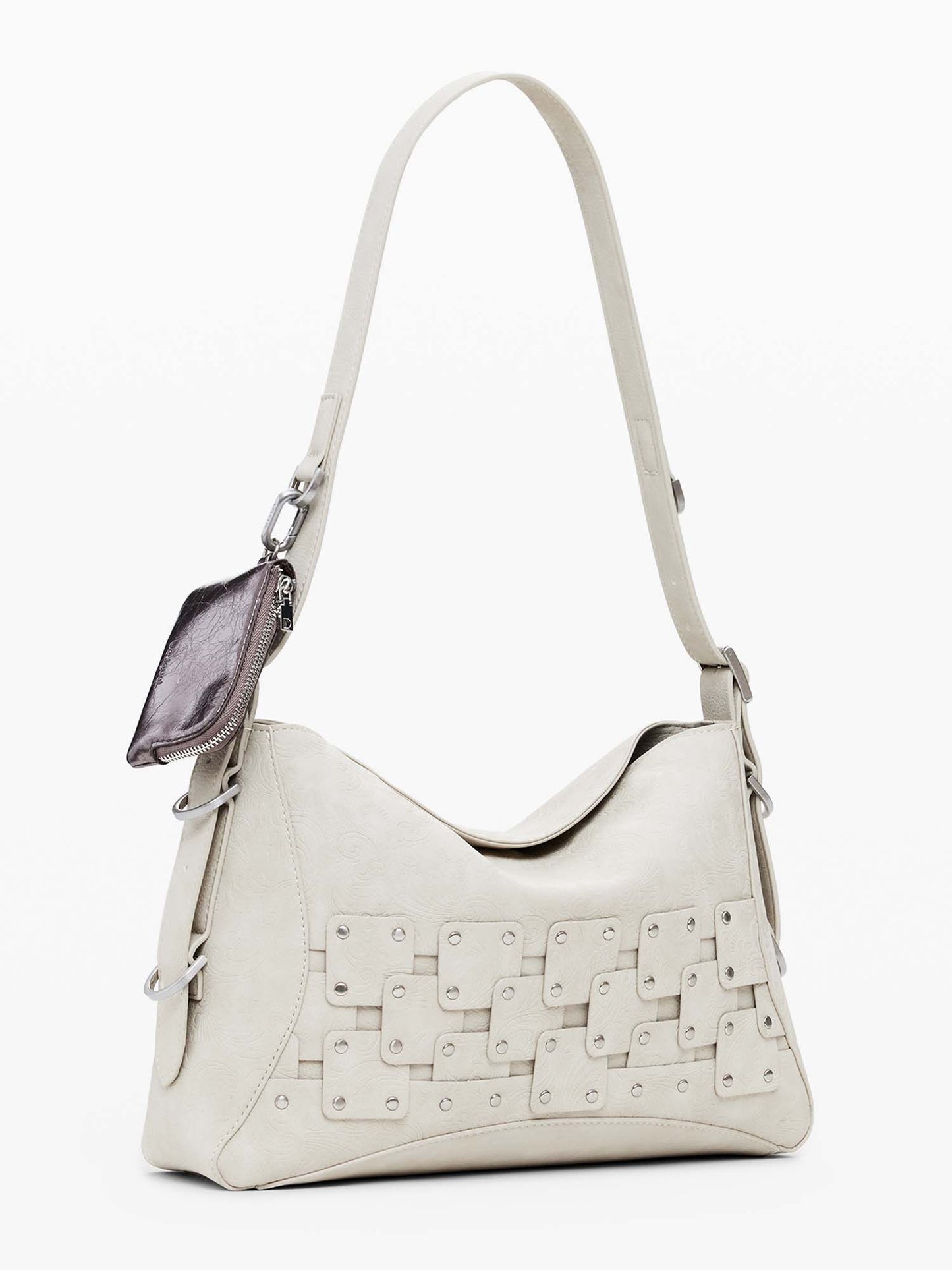 BORSA NEW PATCH DESIGUAL DONNA CREMA